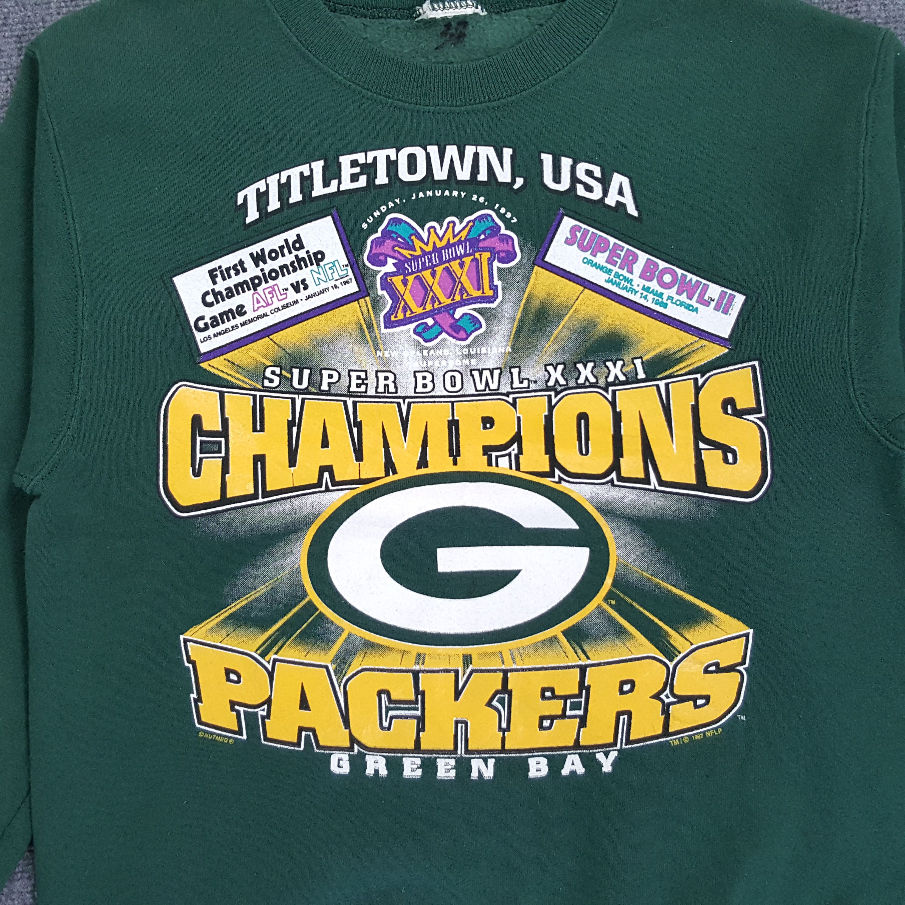 NFL × Vintage Super Bowl XXXI Champion Packers NFL Sweatshirt Size US S / EU 44-46 / 1 - 2 Thumbnail