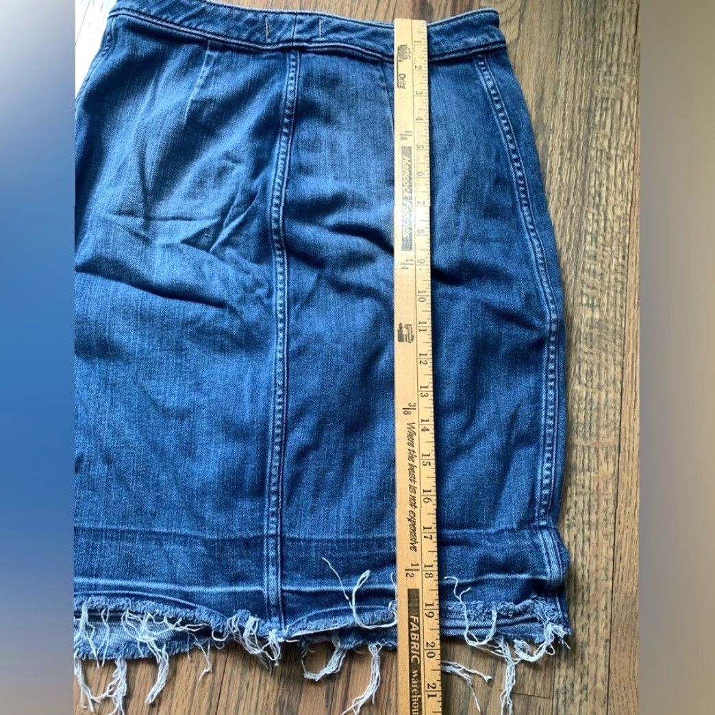 Abercrombie & Fitch VINTAGE Abercrombie & Fitch Denim Skirt 27 Women Midi Mini Blue Size 27 Skirt Regular Size 27" / US 4 / IT 40 - 6 Thumbnail