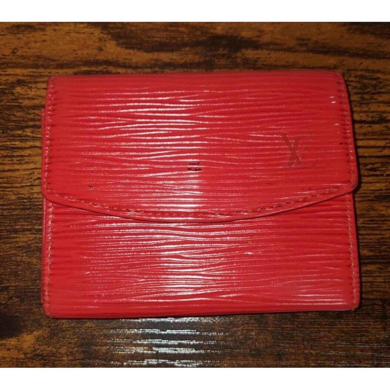 Louis Vuitton Louis Vuitton Epi Leather Castilian Red Wallet Spain M63587 Size ONE SIZE - 7 Thumbnail
