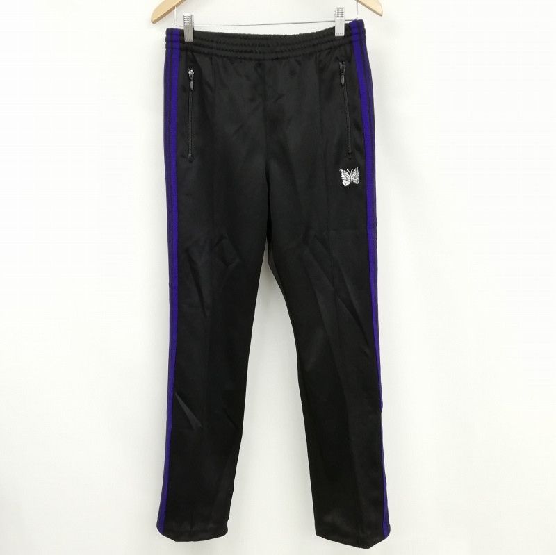 Needles Sweat Pants Narrow Track Tape Logo Black Size US 35 - 1 Thumbnail