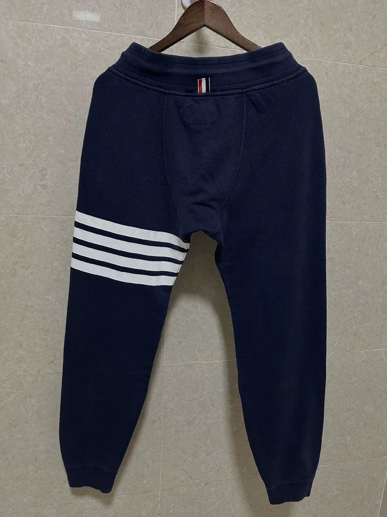 Thom Browne Thom Browne Size 2Classic four-stripe blue sweatpants 2501- Size US 32 / EU 48 - 2 Thumbnail