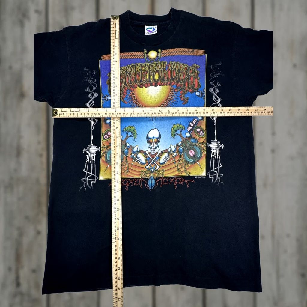 Liquid Blue VINTAGE Grateful Dead T-Shirt XL Black Liquid Blue Single Stitch Band Shirt 1994 90s Graphic Music Mens Size US L / EU 52-54 / 3 - 1 Thumbnail