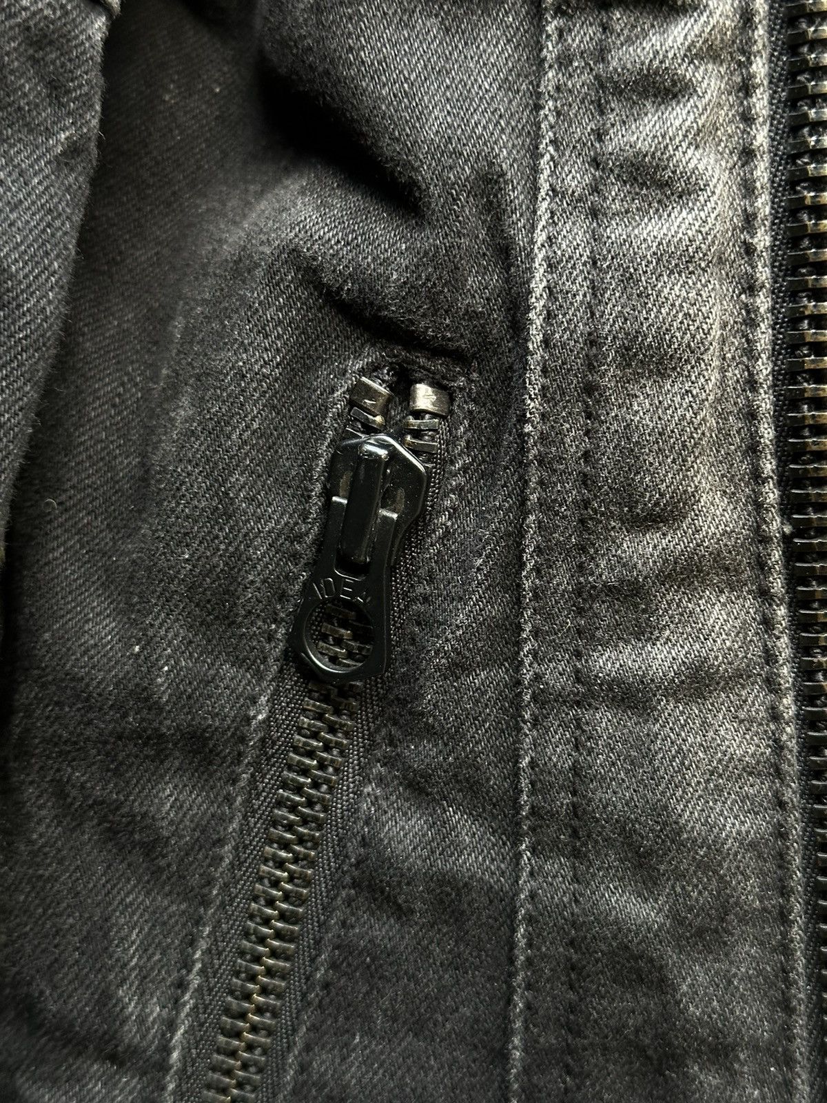 GOSTAR DE FUGA FUGA Fall 2008 Black Denim Double Rider Jacket Size S / US 4 / IT 40 - 8 Thumbnail