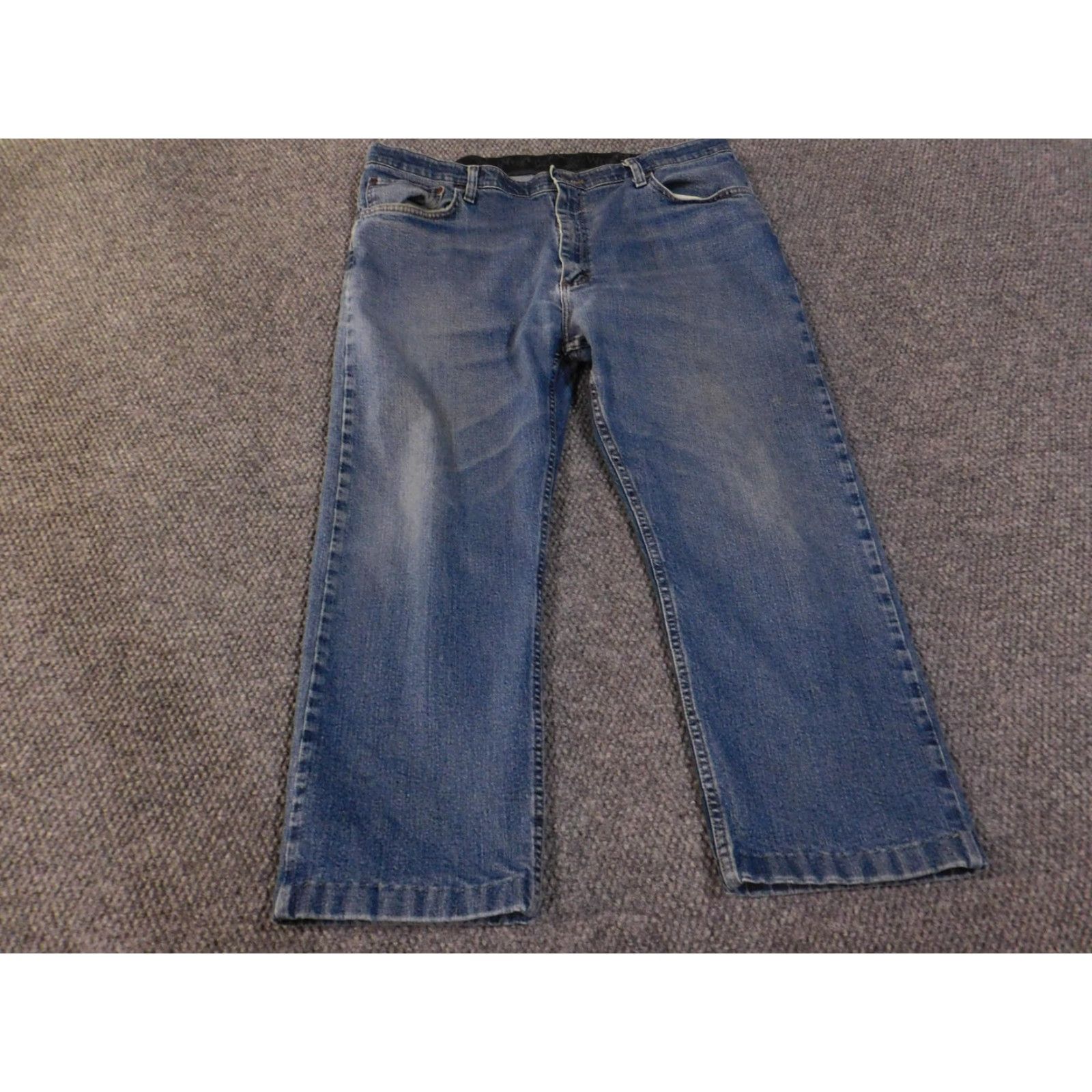 Wrangler Wrangler Jeans Mens 38x25 Blue Regular Fit Comfort Flex Waist Stretch 96GCFWSW Adult Men Denim 5-Pocket Solid Zip Fly Stonewash Size US 38 / EU 54 - 2 Thumbnail
