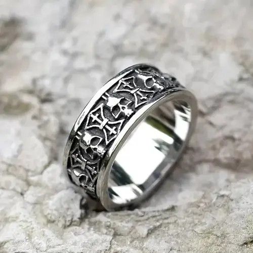 Jewelry × Ring Of Fire Mini Skulls Devil Ring Size ONE SIZE - 4 Thumbnail