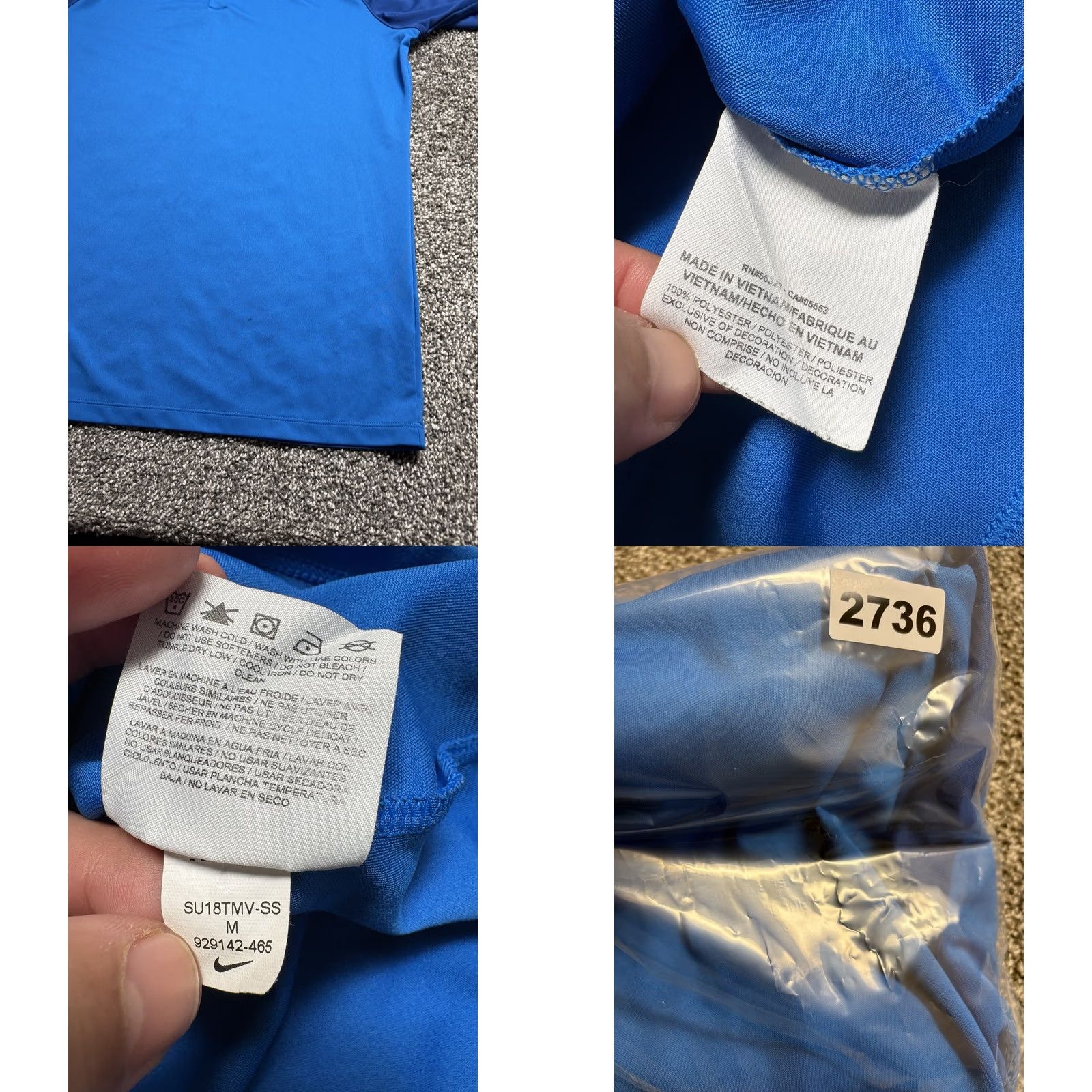 Nike Nike Dri-FIT Polo Shirt Mens Medium Golf Blue Logo 90s Raglan Size US M / EU 48-50 / 2 - 8 Thumbnail