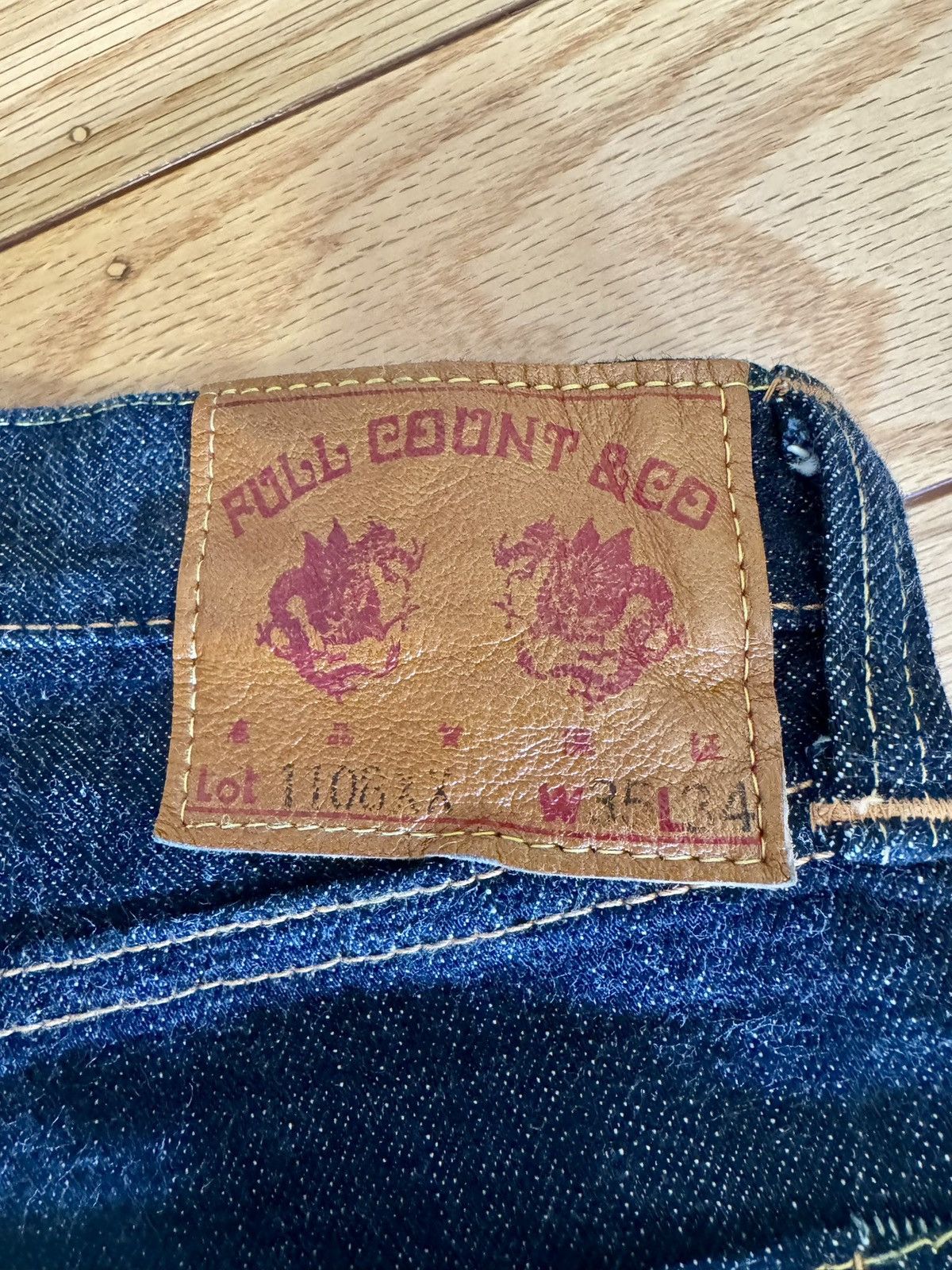 Full Count & Co. Fullcount 1108 Japanese Selvedge Denim Jeans Sz 35 (Fits 34) Size US 34 / EU 50 - 5 Thumbnail