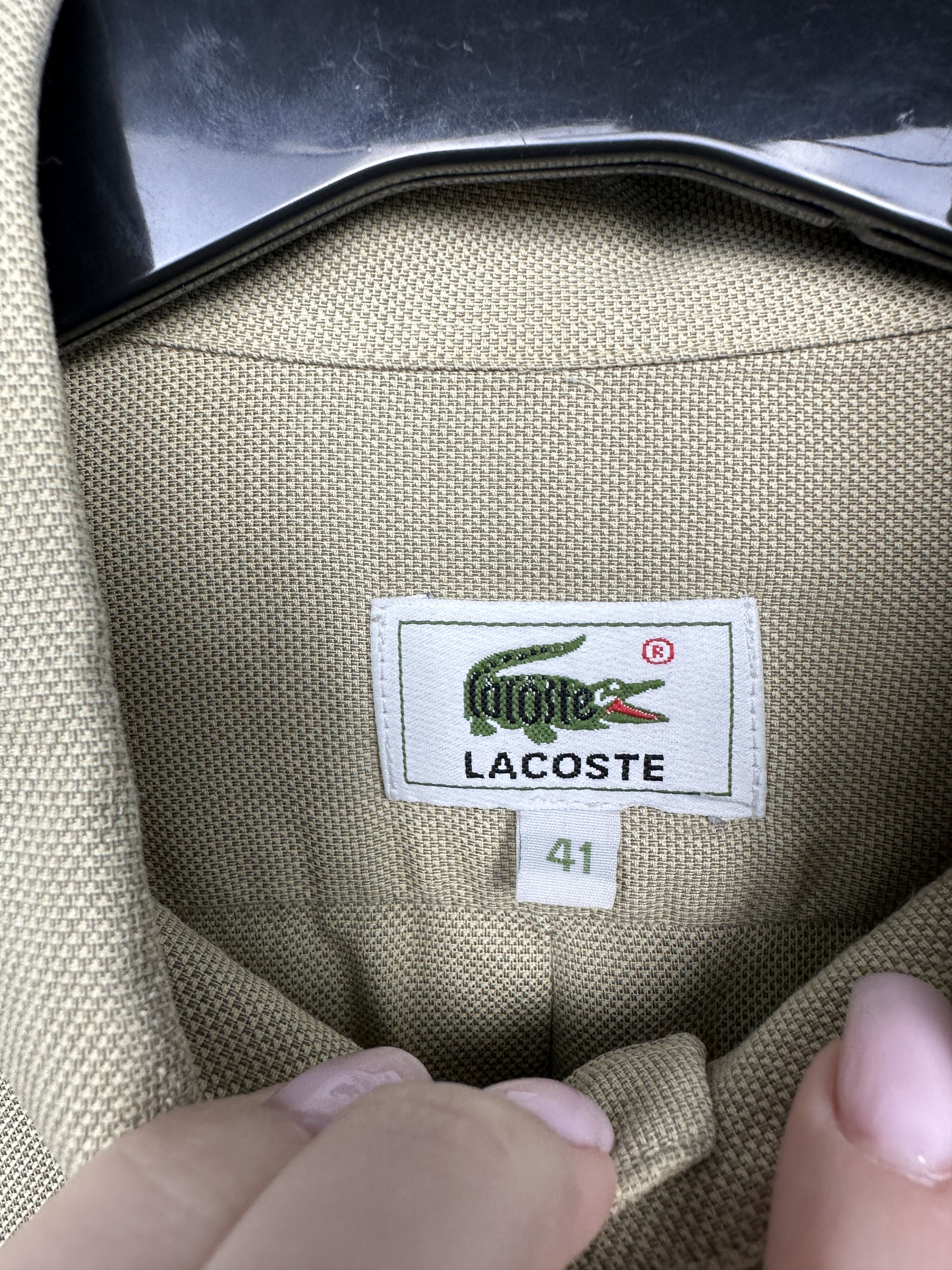 Lacoste Lacoste Vintage Mens Long Sleeve Shirt Size US XL / EU 56 / 4 - 4 Thumbnail