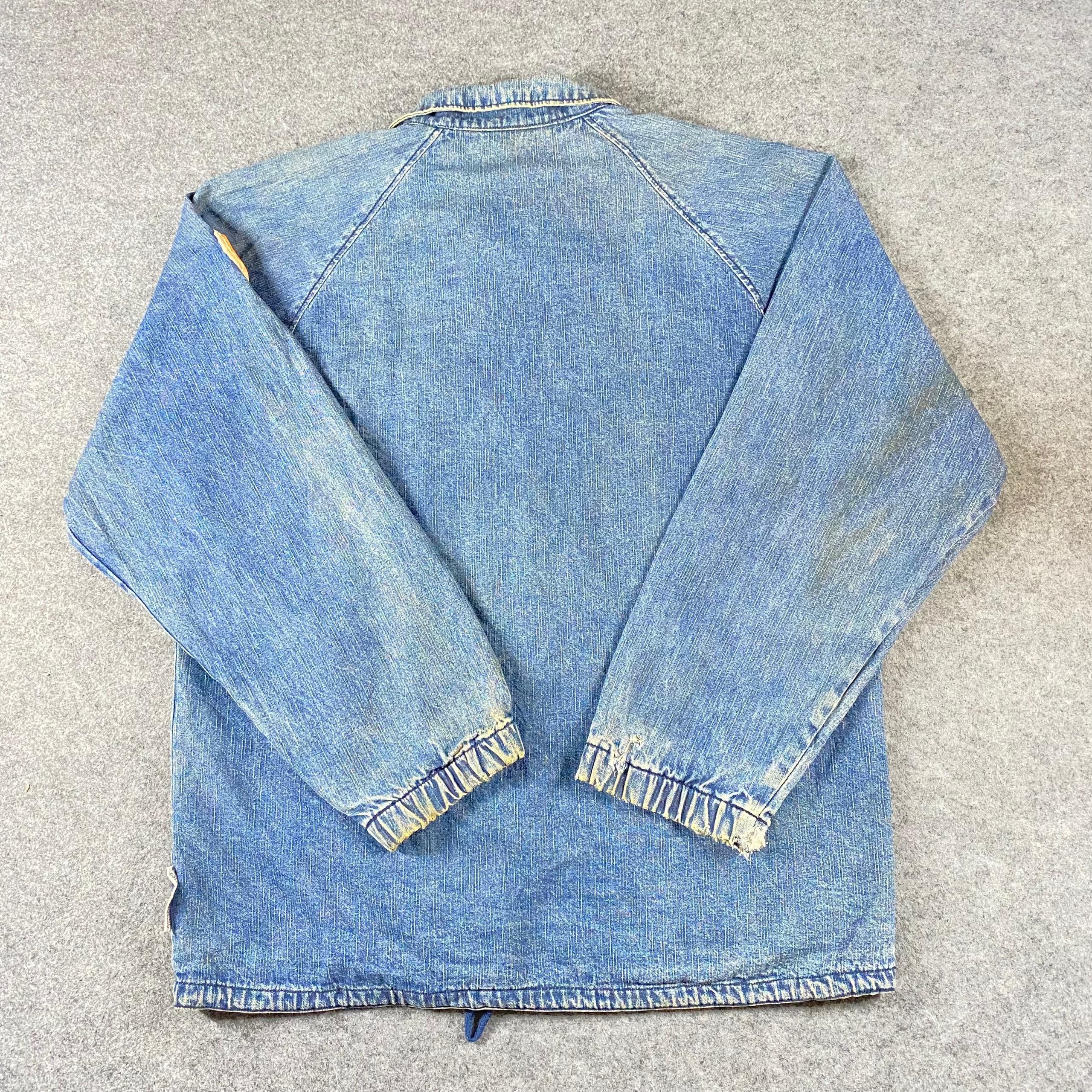 Japanese Brand Vintage 90s Lubricant 76 Blanket Denim Jacket Size US L / EU 52-54 / 3 - 6 Thumbnail