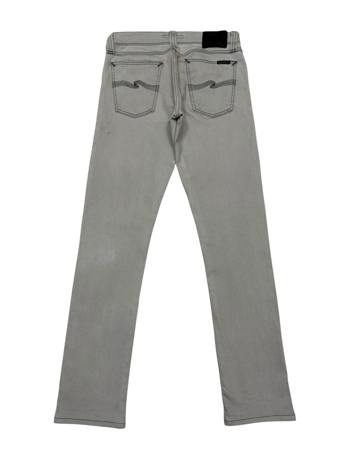 Nudie Jeans Nudie Jeans Tight Long John Cool Grey Denim Jeans Size 29" - 8 Thumbnail