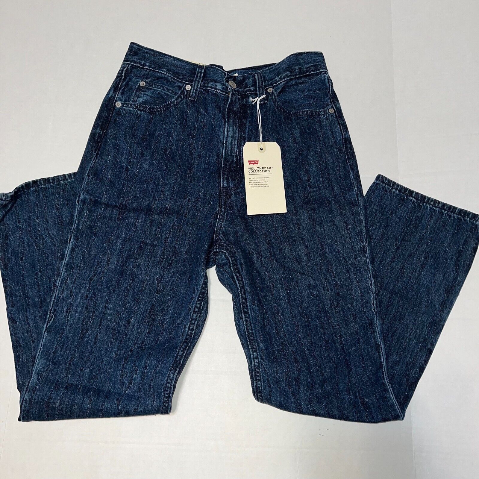 Levi's NWT $198 Levi's 70's High Straight Wellthread Jeans 29 x 28 Size 29" - 1 Thumbnail