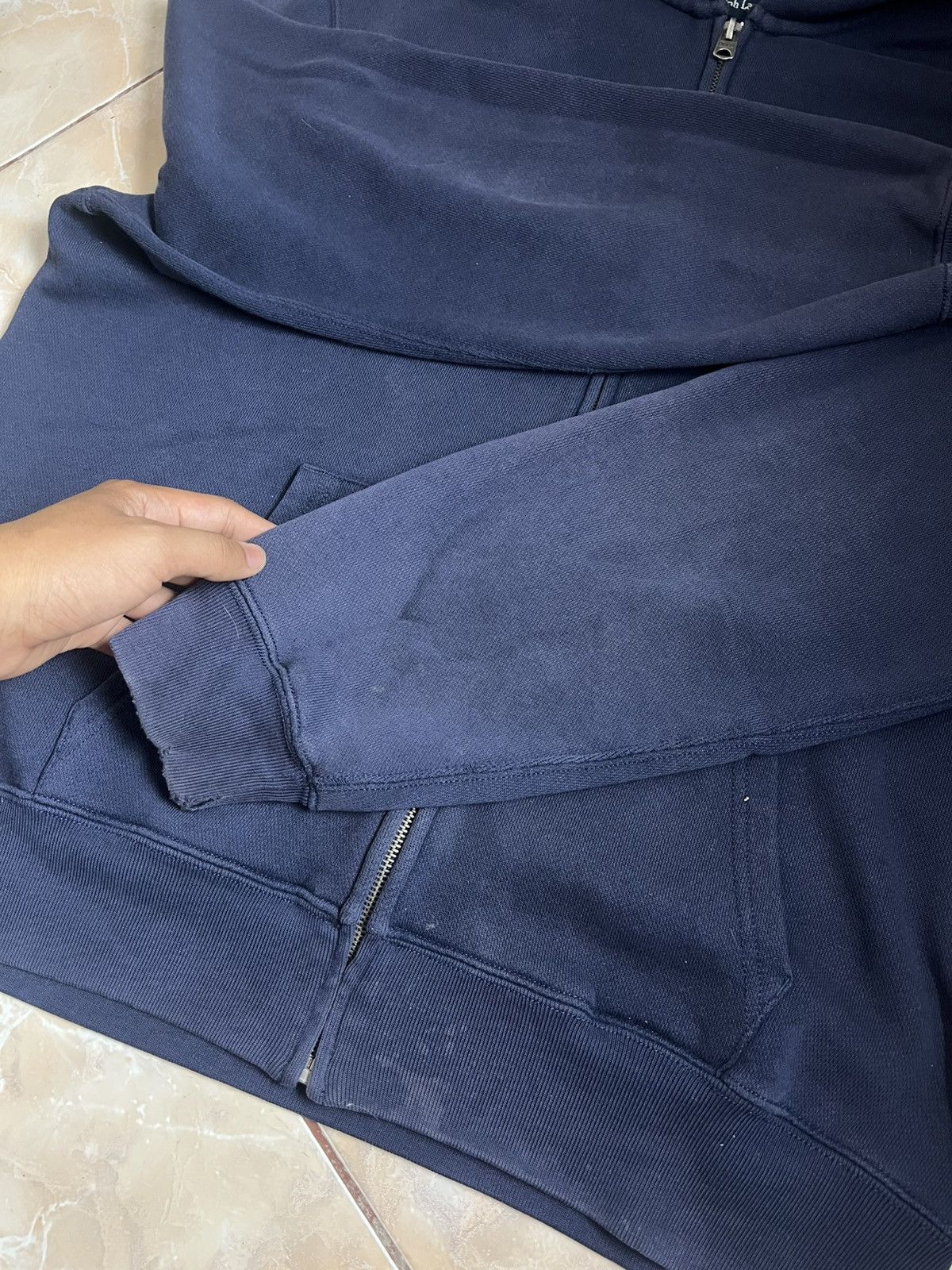 Polo Ralph Lauren × Vintage Vintage Polo Ralph Lauren Zipper Hooded Faded Size US L / EU 52-54 / 3 - 12 Thumbnail