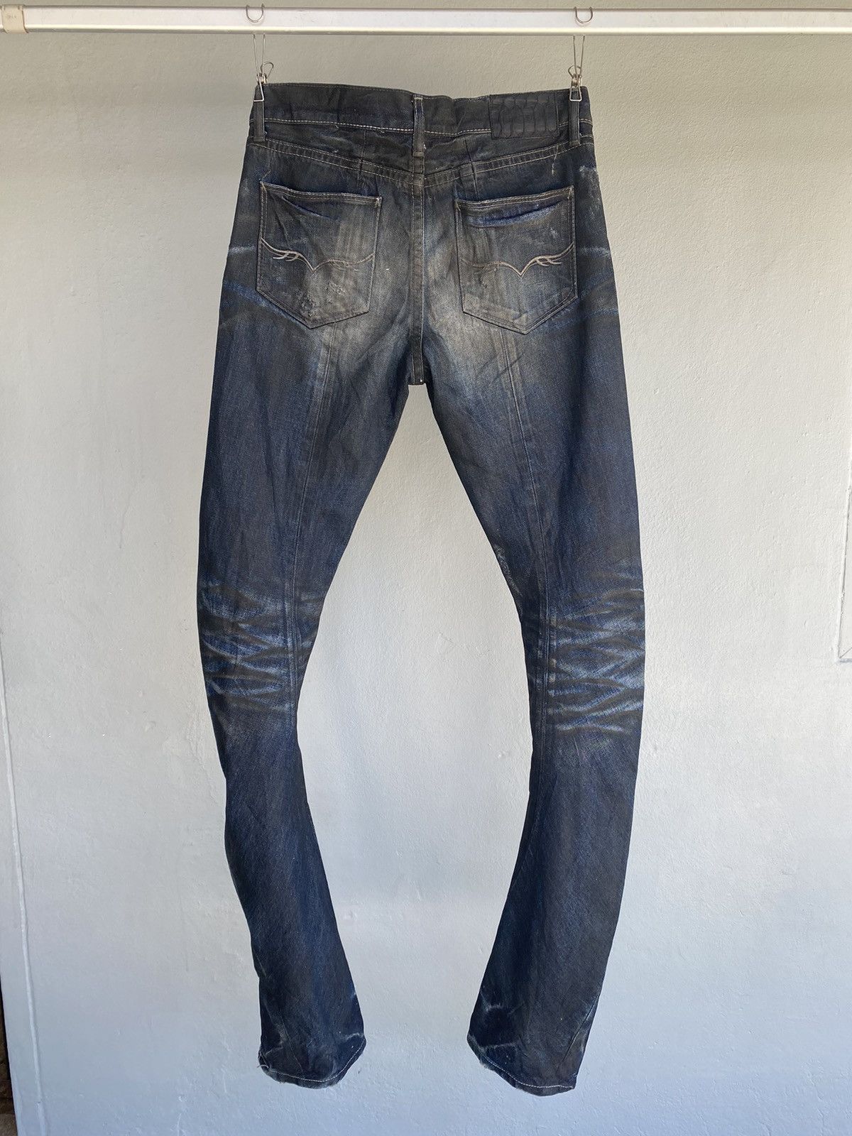 GOSTAR DE FUGA × If Six Was Nine × Le Grande Bleu (L.G.B.) Fuga Waxed jeans Size US 32 / EU 48 - 5 Thumbnail