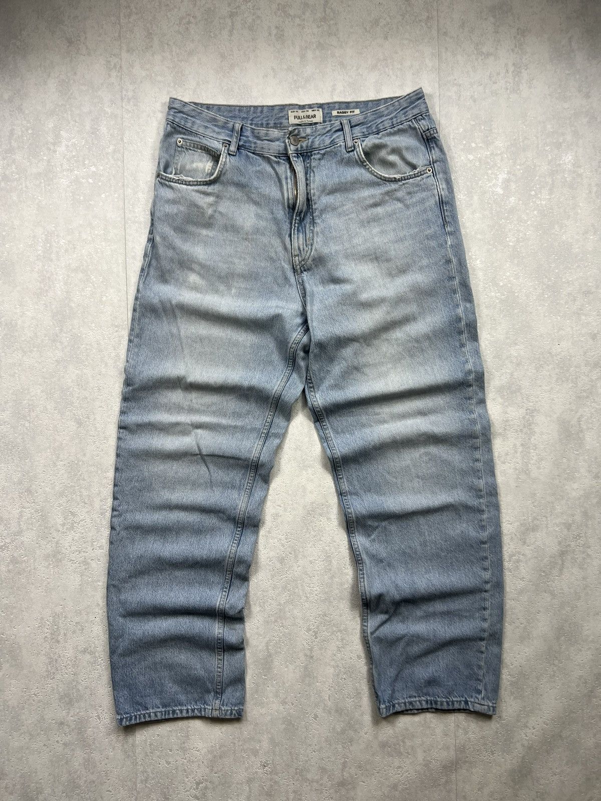 Vintage 00’s VINTAGE PULL AND BEAR RARE BAGGY Y2K HIP HOP JEANS Size US 32 / EU 48 - 3 Thumbnail