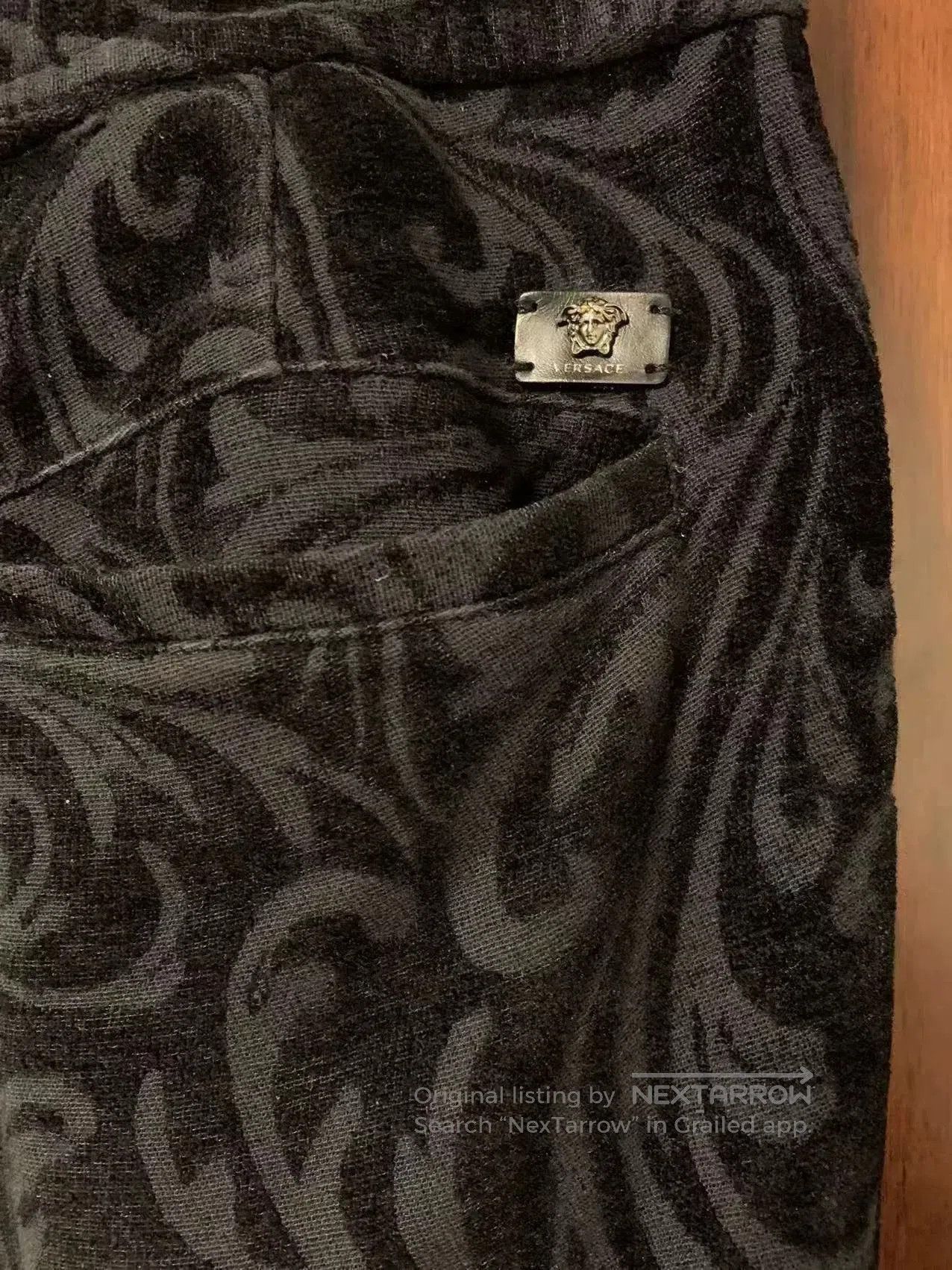 Japanese Brand Versace Men's Baroque Print Casual Pants. Size US 33 - 4 Thumbnail
