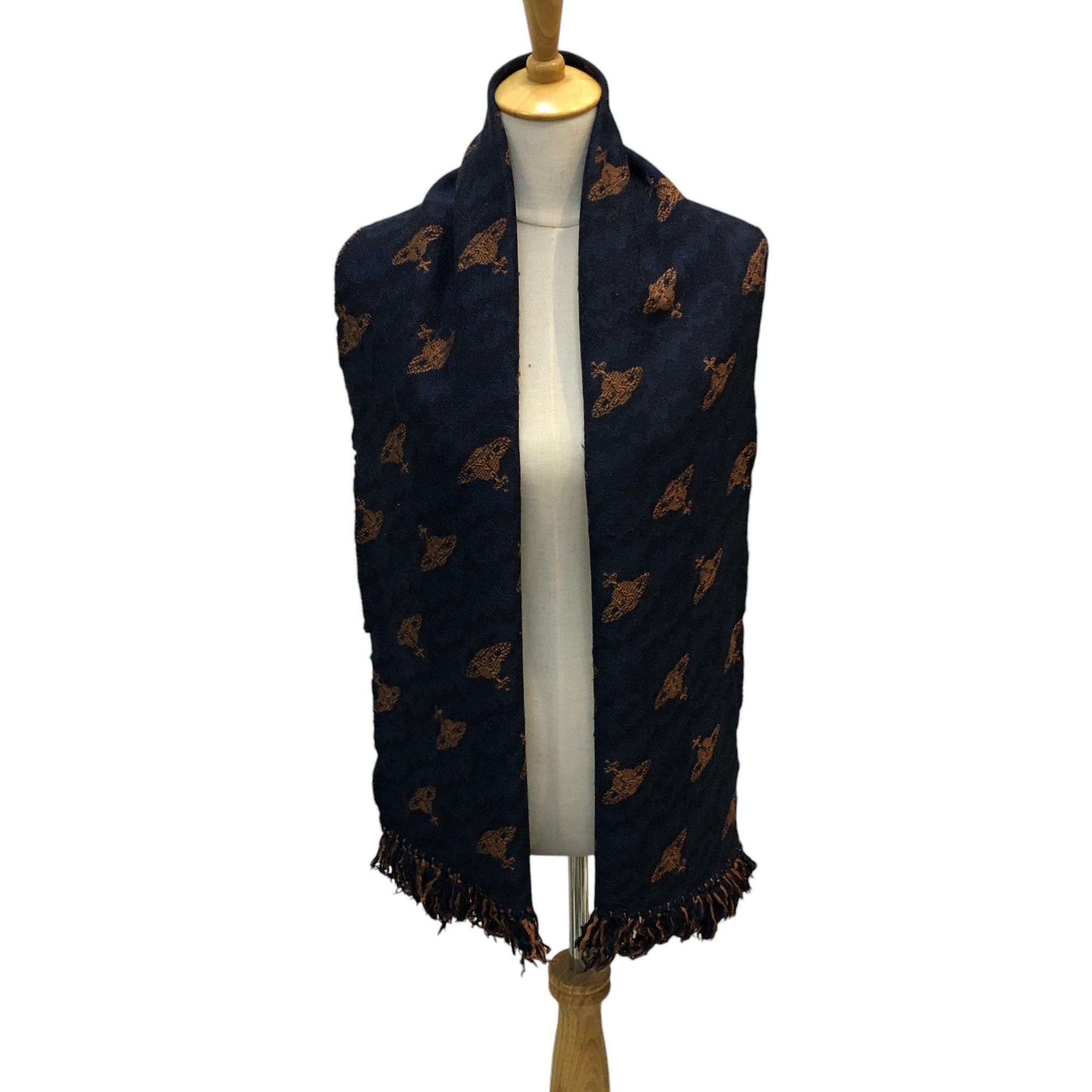 Vivienne Westwood Vivienne Westwood Orbs Wool Scarf Muffler V2920 Size ONE SIZE - 1 Thumbnail