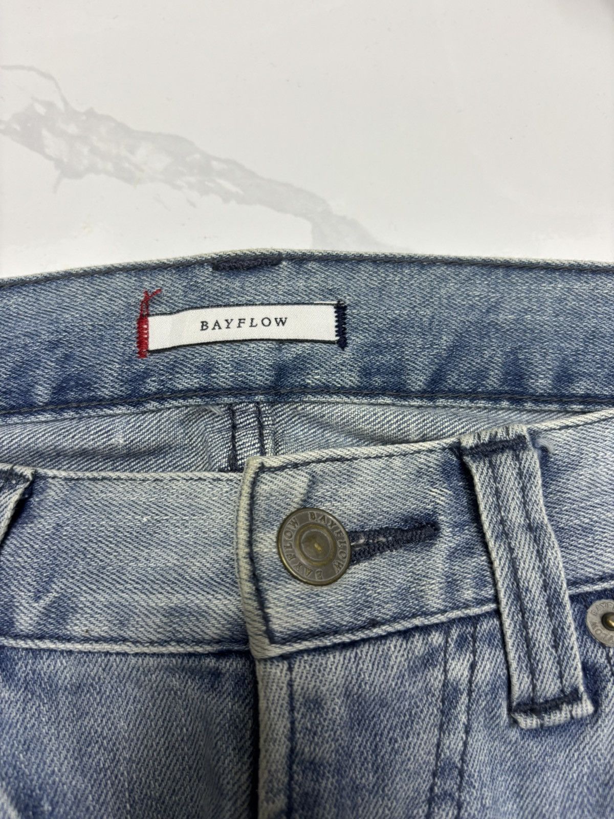 Kapital VINTAGE JEANS PATCHWORK BAYFLOW TAPERED DENIM JEANS Size US 30 / EU 46 - 9 Thumbnail