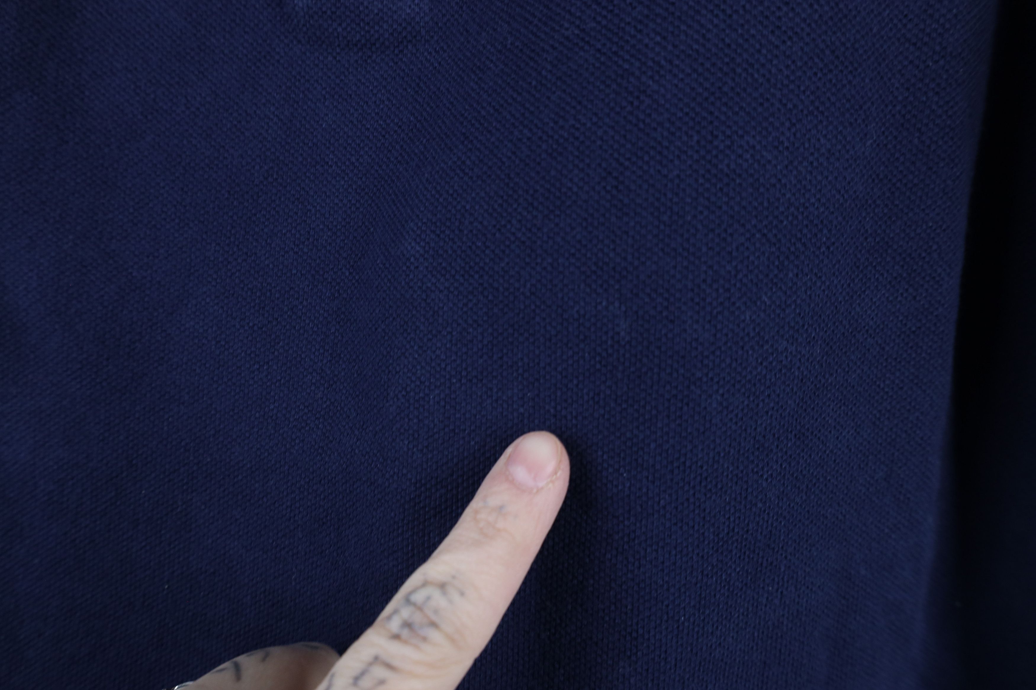 Reebok × Vintage Vintage 90s Reebok Spell Out Collared Polo Shirt Navy Blue Size M / US 6-8 / IT 42-44 - 6 Thumbnail