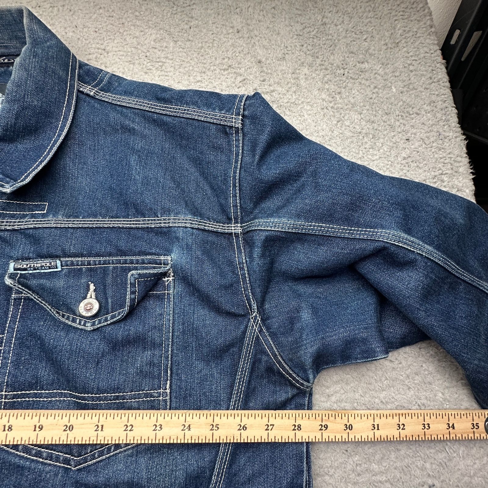 Southpole Vintage 90s Southpole Denim Trucker Jean Jacket 2XL Pockets Size US XXL / EU 58 / 5 - 4 Thumbnail