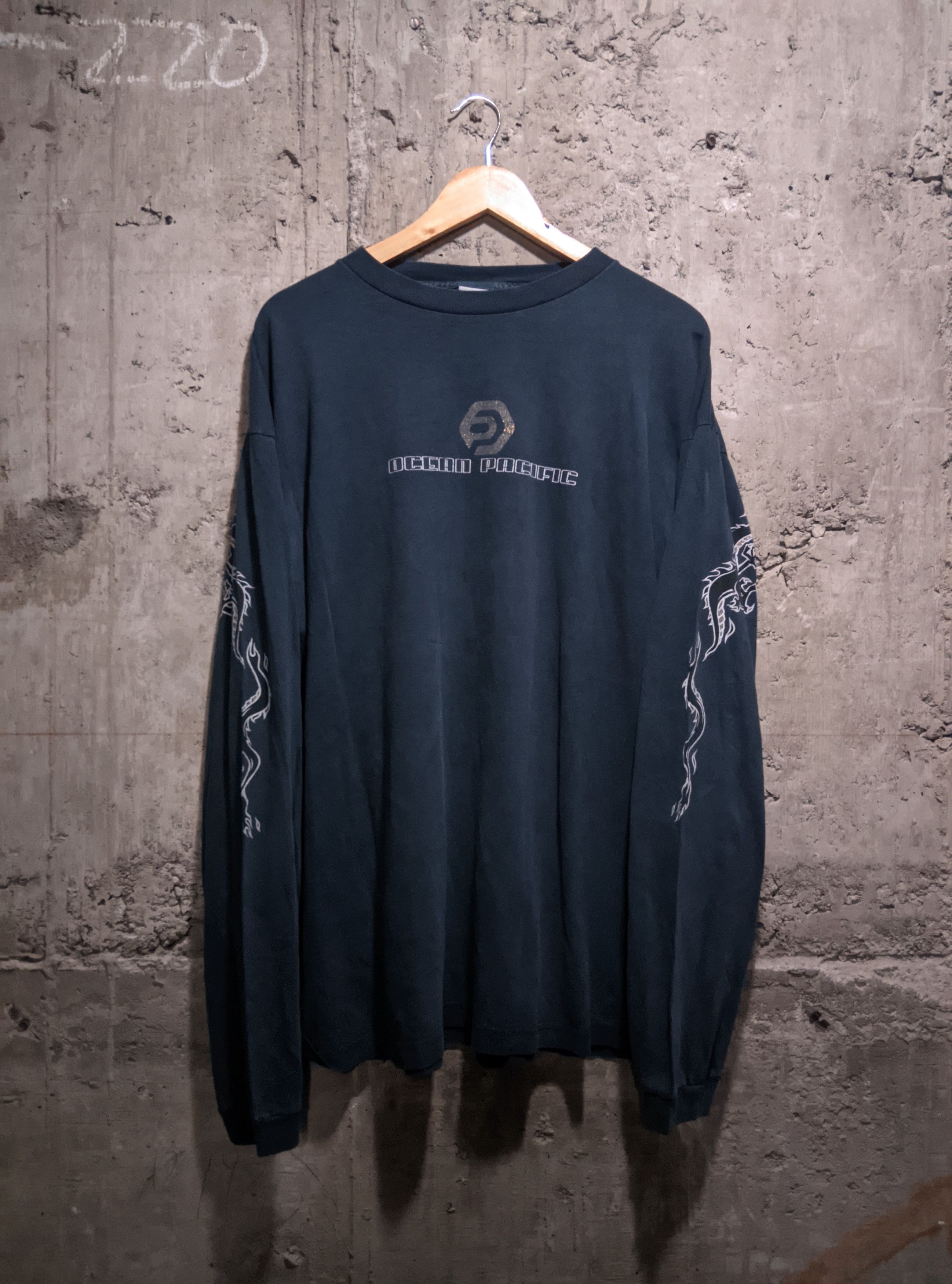 Vintage Vintage 90s océan pacífic dragón y2k flames t shirt Size US XL / EU 56 / 4 - 2 Thumbnail