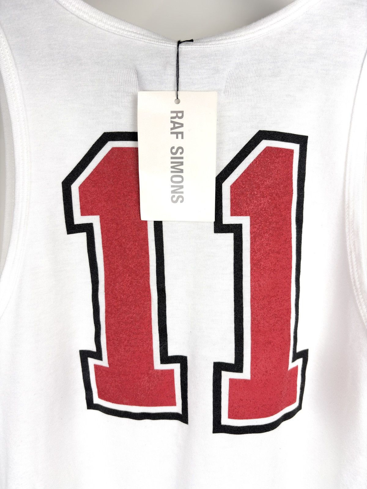 Raf Simons SS00 Raf Simons Summa Cum Laude Number 11 Tank Top Size US M / EU 48-50 / 2 - 2 Thumbnail