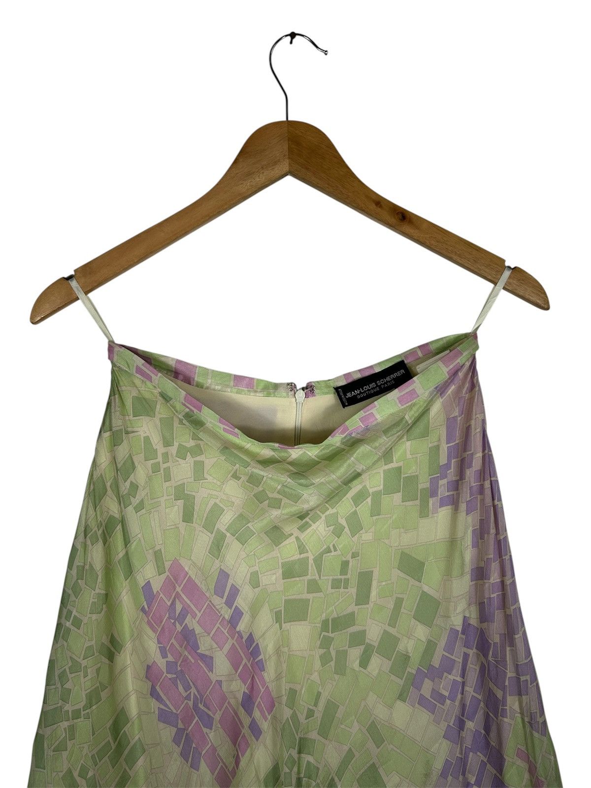 Jean-Louis Scherrer Vintage Jean-Louis Scherrer Boutique Paris Silk Midi Skirt Size 27" / US 4 / IT 40 - 4 Thumbnail