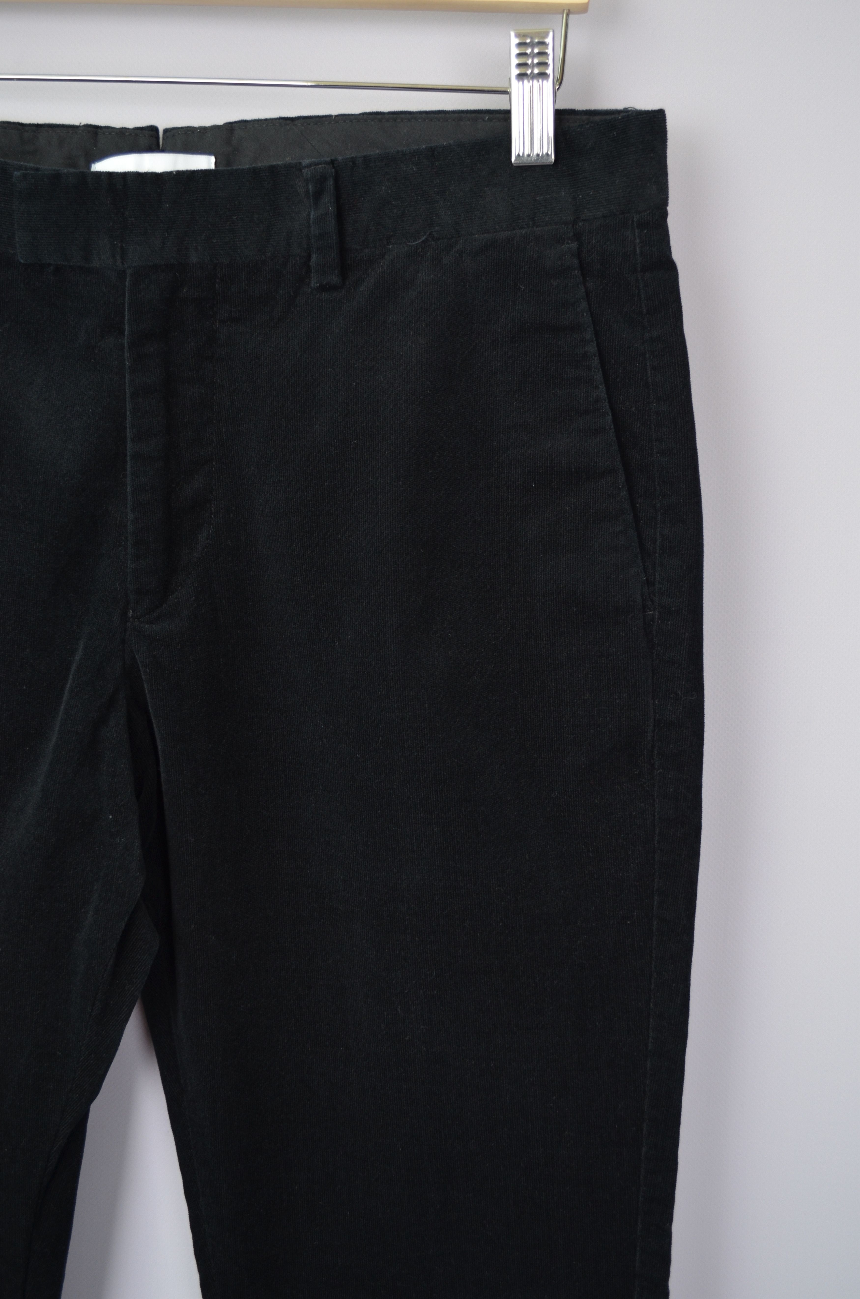 Designer × Reiss REISS Black Corduroy Mens Pants Trousers Size W32 L32 Size US 32 / EU 48 - 4 Thumbnail