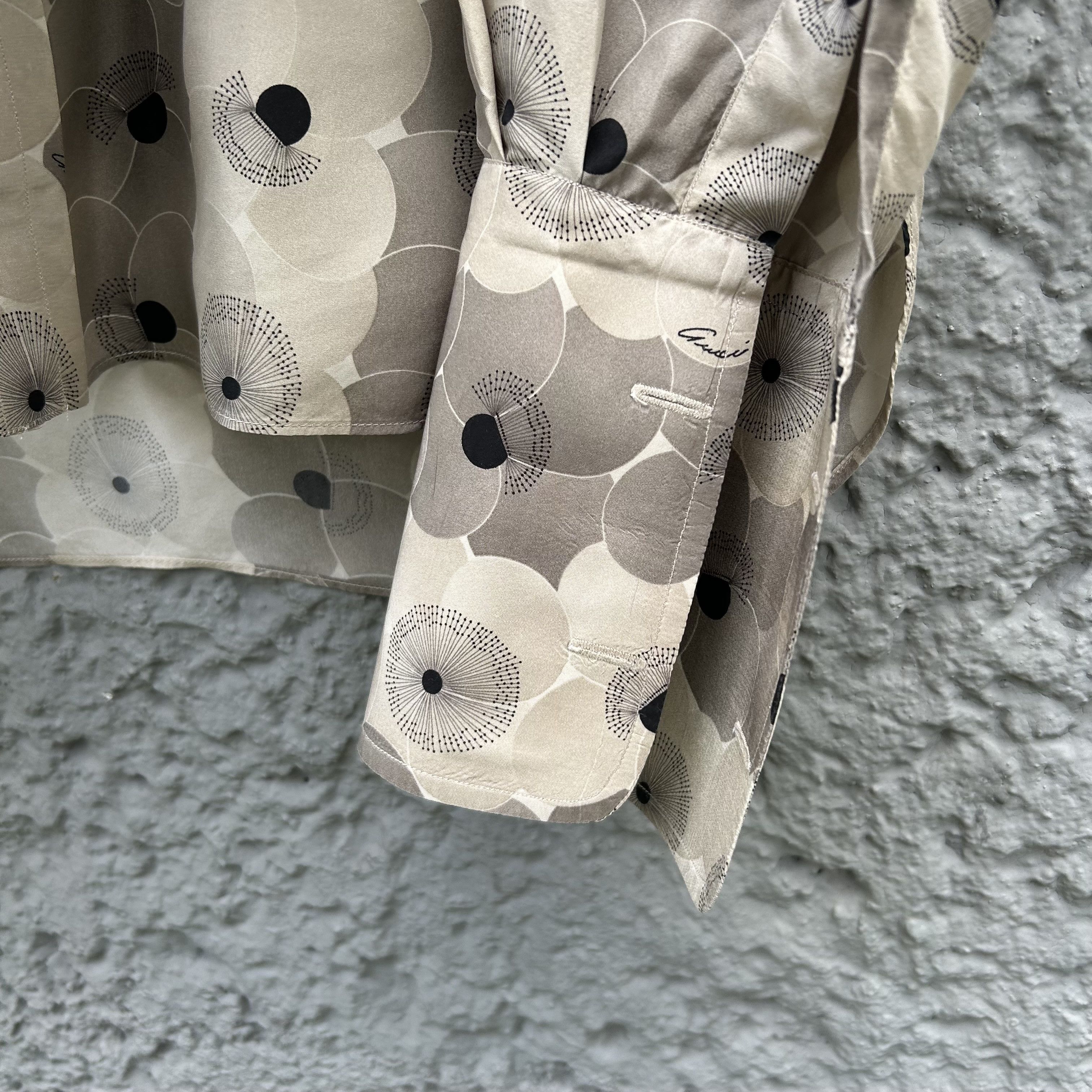 Gucci Gucci Archive Silk Shirt Flowers Button Up Size US S / EU 44-46 / 1 - 5 Thumbnail