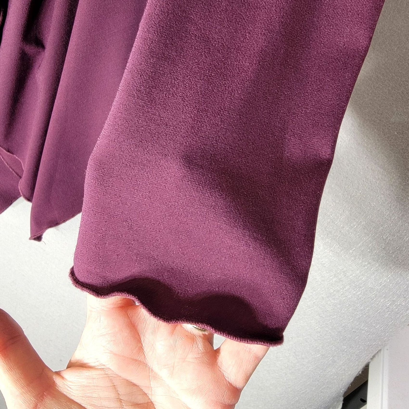 Vintage Due Per Due Cardigan Women S Asymmetrical Lagenlook Lightweight Purple Soft Size S / US 4 / IT 40 - 5 Thumbnail