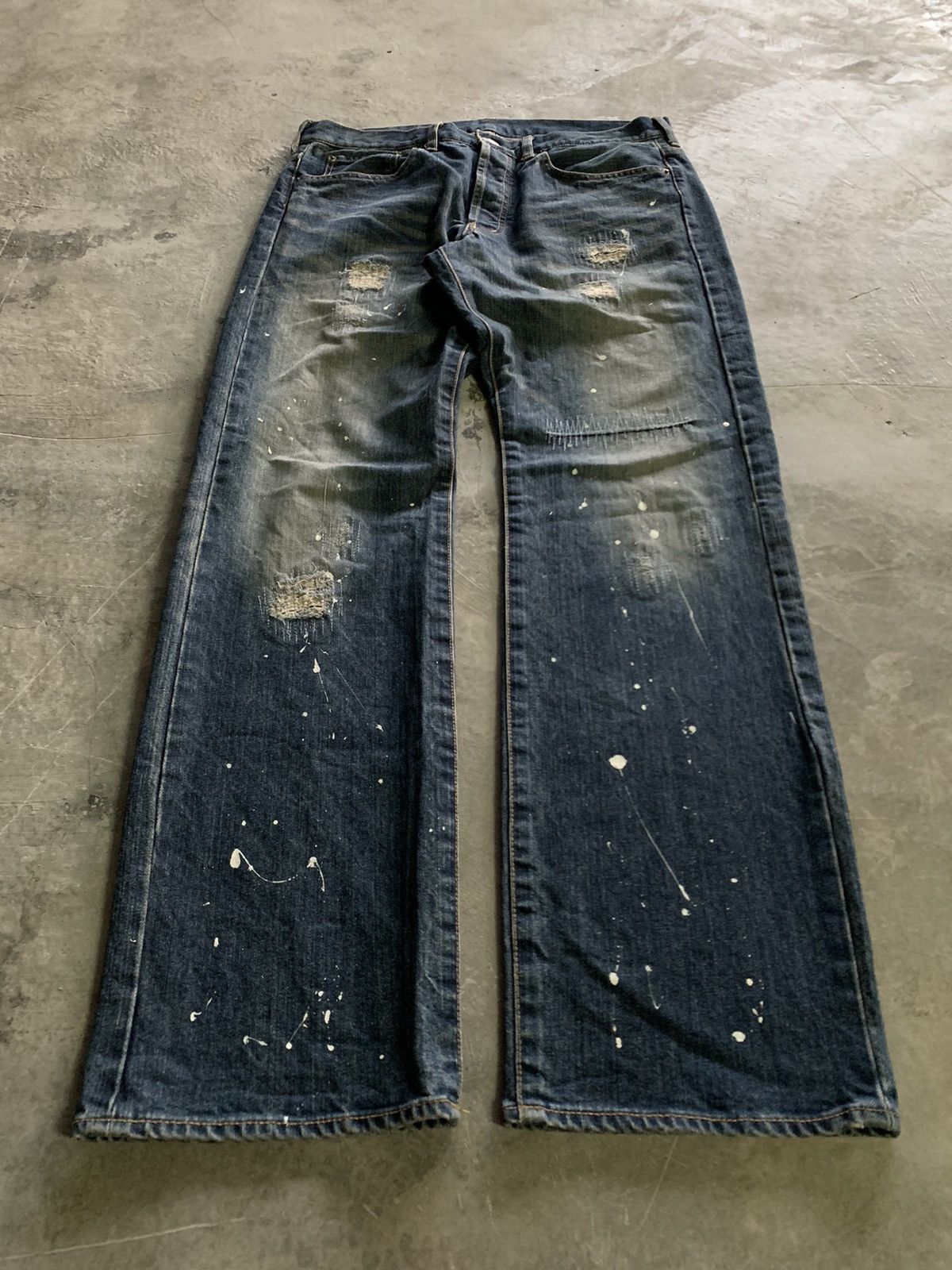 Takeo Kikuchi TAKEO KIKUCHI vintage rusty splatter patchwork boro sashiko Size US 34 / EU 50 - 15 Thumbnail