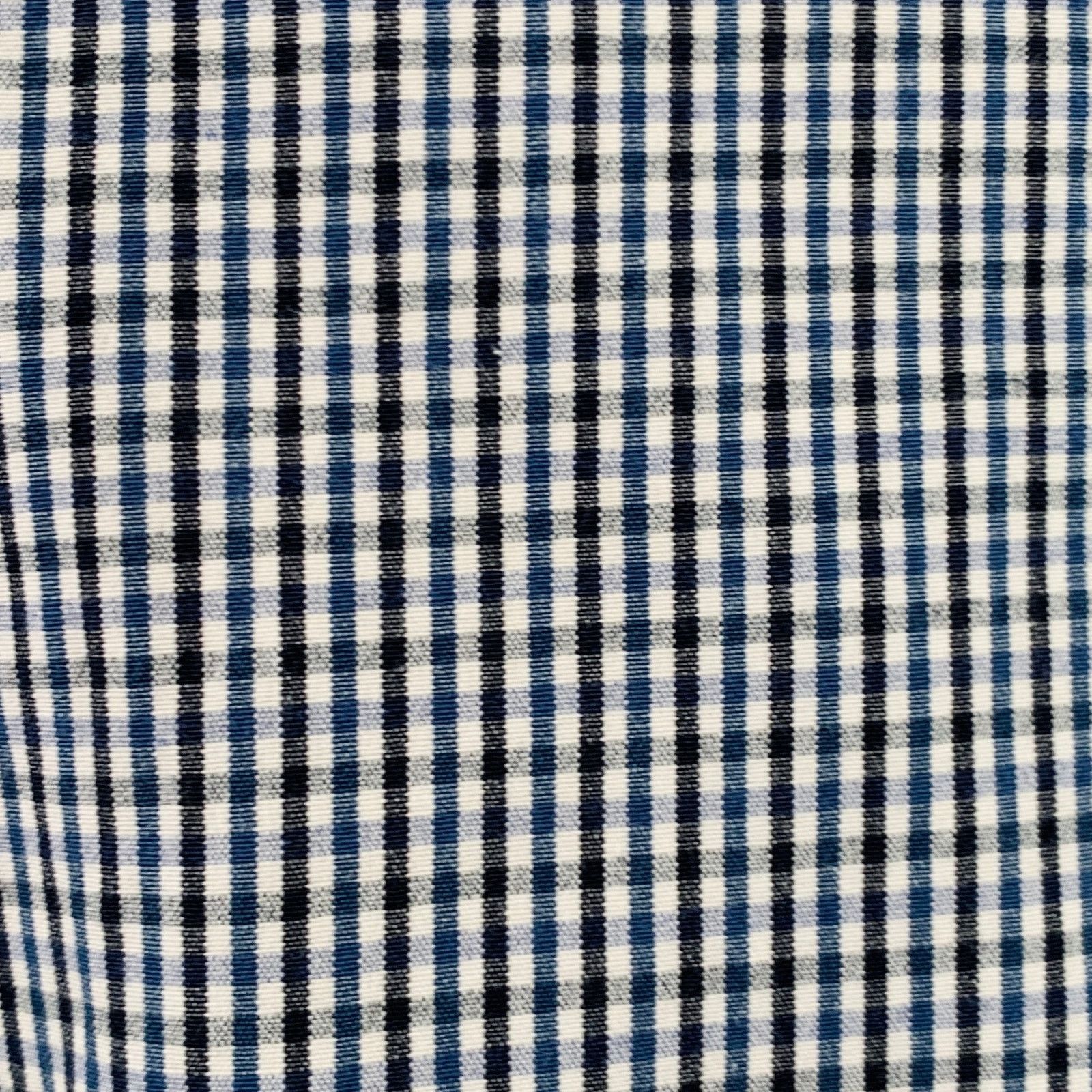 DEPARTMENT5 Size 35 White Navy Black Plaid Cotton Blend Casual Pants Size US 35 - 2 Thumbnail