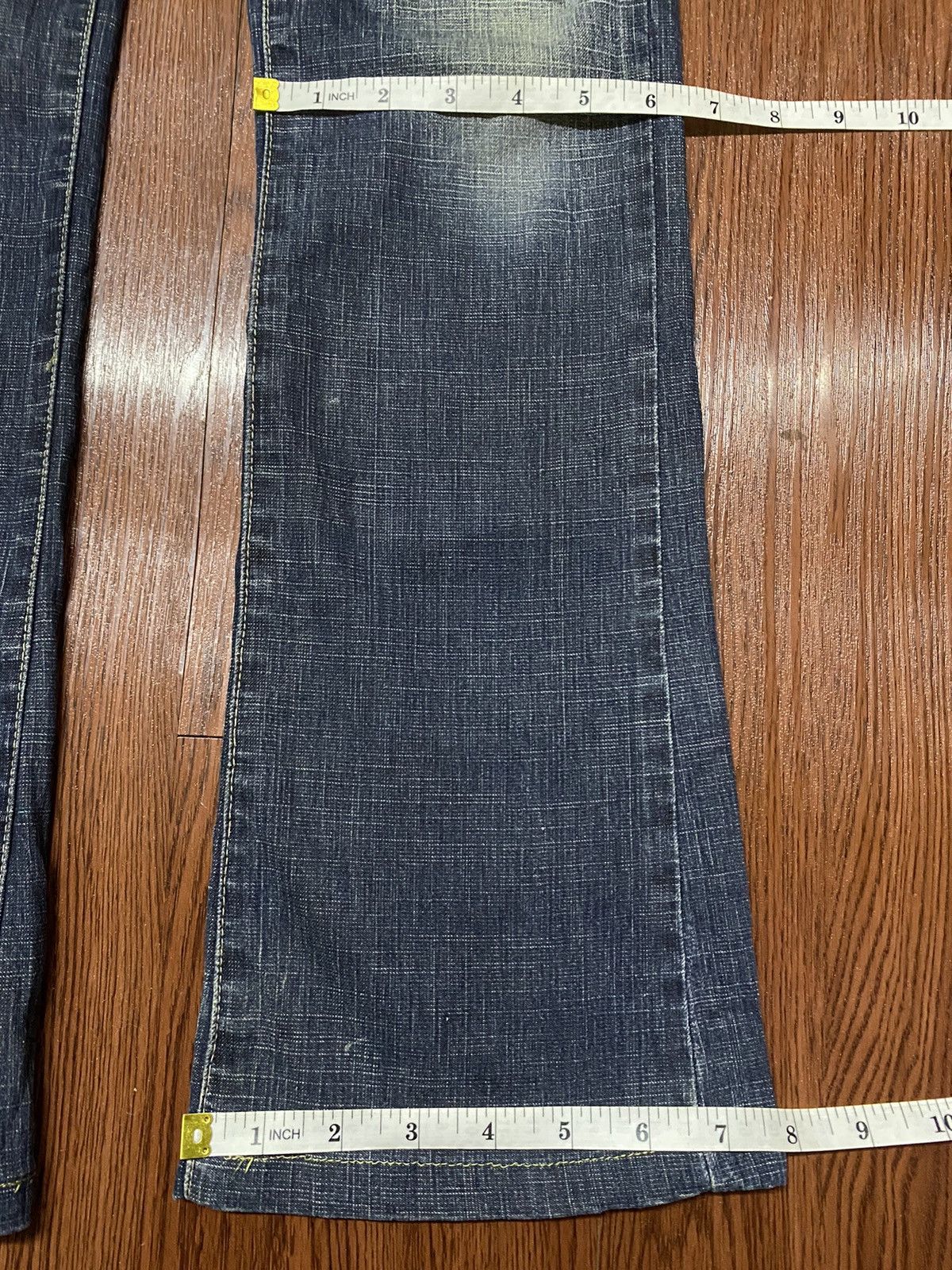 Marithe + Francois Girbaud Vintage Marithe Francois Girbaud Blue Wash Flare style Jeans Size 29" - 16 Thumbnail