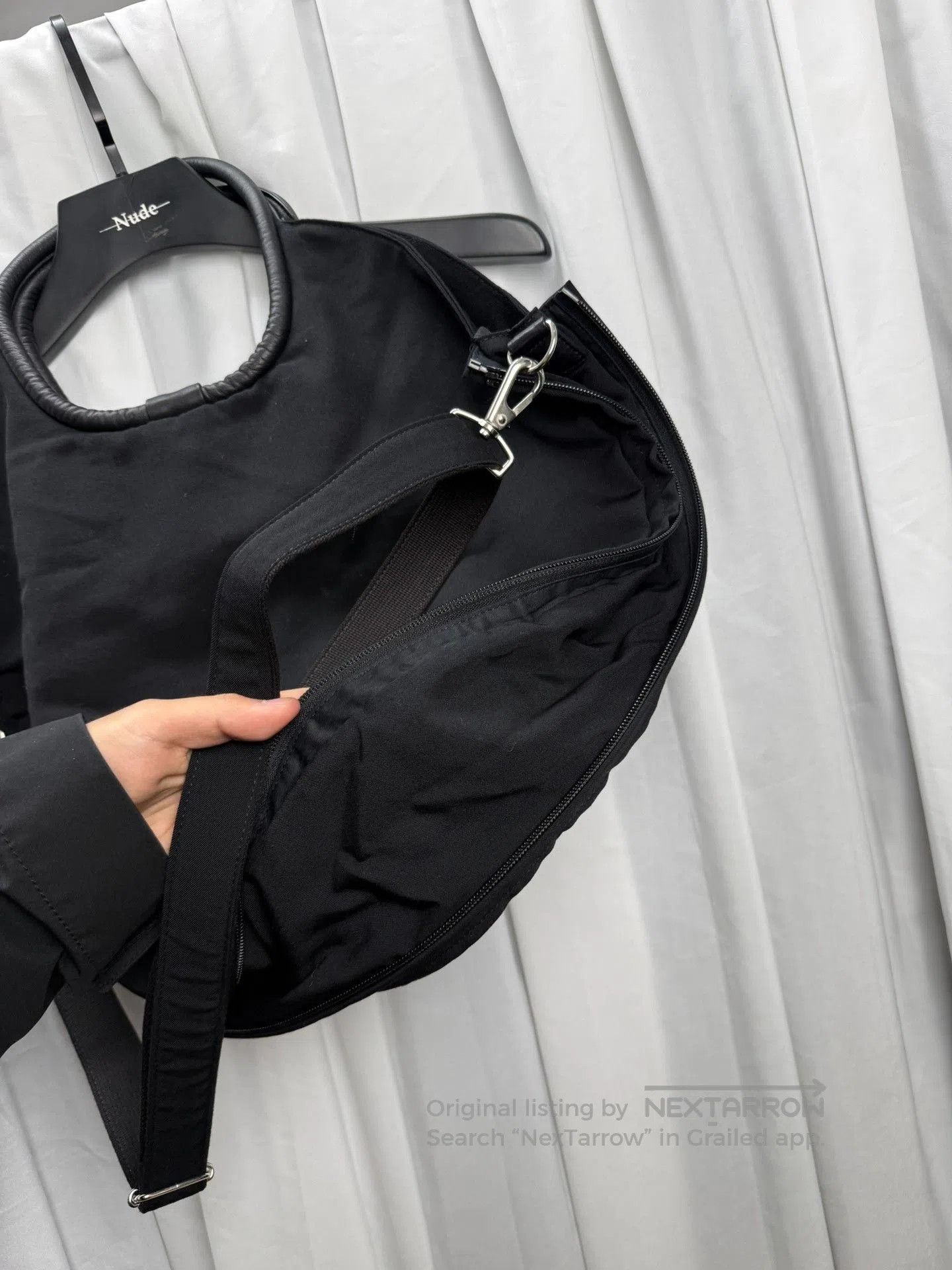 Yohji Yamamoto Yohji Yamamoto Noir Zip Ring Crossbody Bag. Size ONE SIZE - 8 Thumbnail