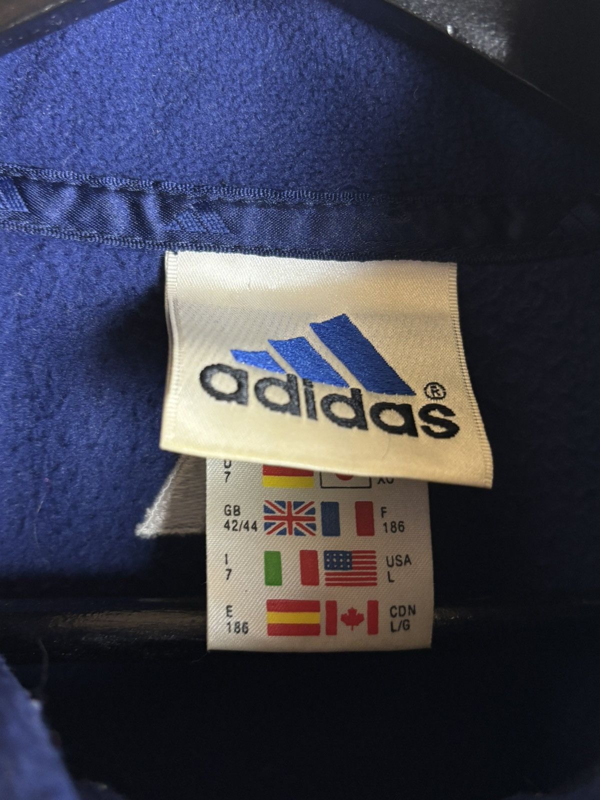 Adidas 00s Adidas Djurgardens IF 2000/01 DIF Half Zip Fleece Blue L Size US L / EU 52-54 / 3 - 7 Thumbnail