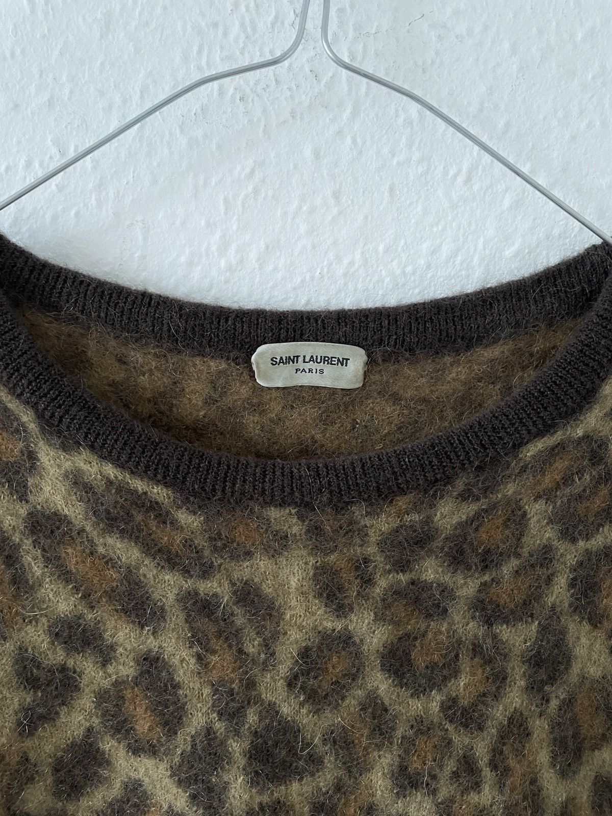 Hedi Slimane × Saint Laurent Paris Saint Laurent Paris FW15 Shrunken leopard sweater Size US S / EU 44-46 / 1 - 3 Thumbnail
