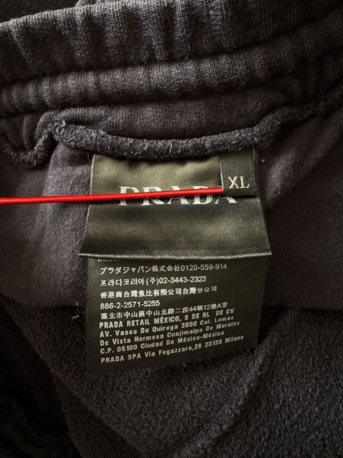 Prada 🔥🔥 Prada Red Tab Navy Cotton Sweatpants Size US 36 / EU 52 - 6 Thumbnail