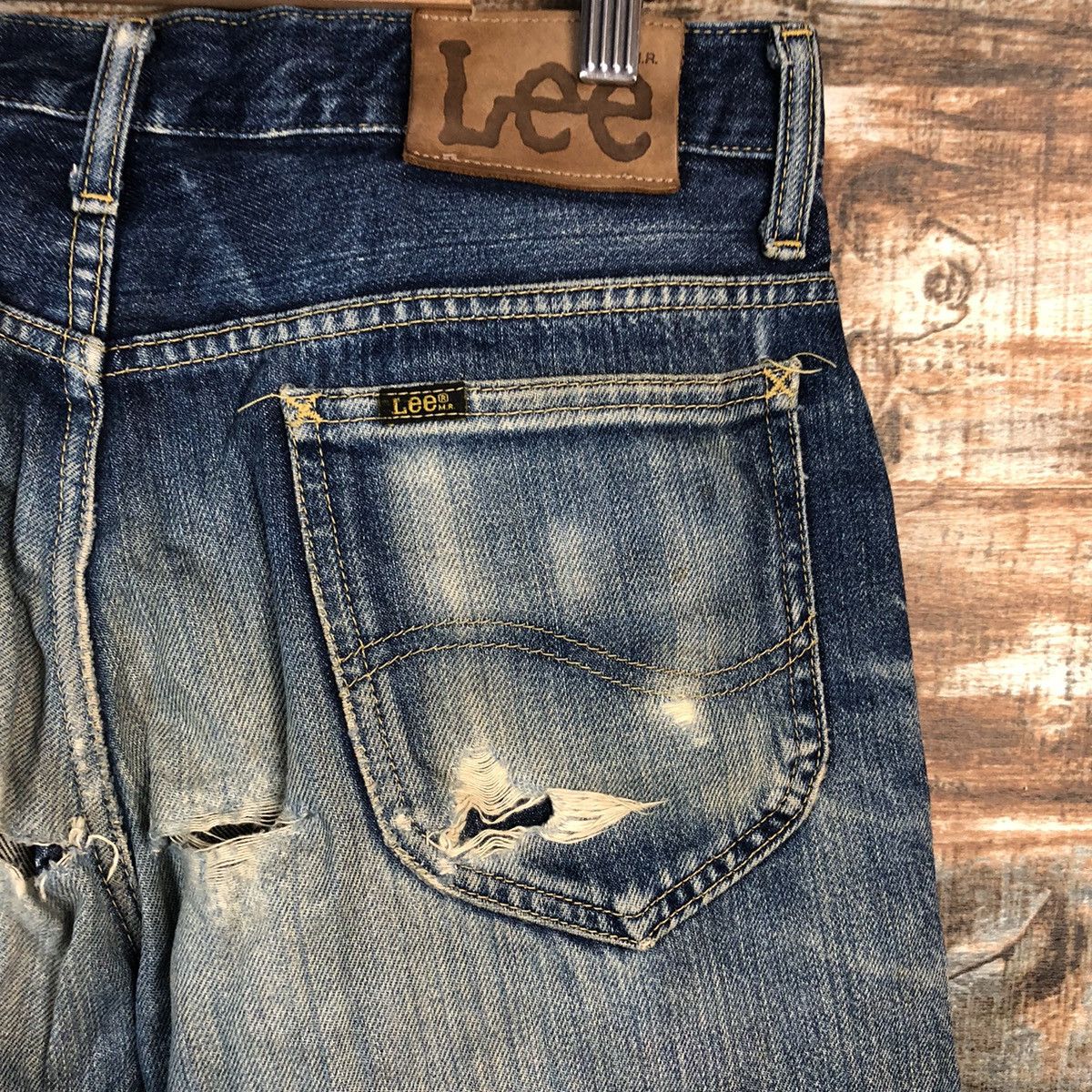 Lee DL Lee Riders Blue Distressed Denim Pants #C092 Size US 30 / EU 46 - 18 Thumbnail