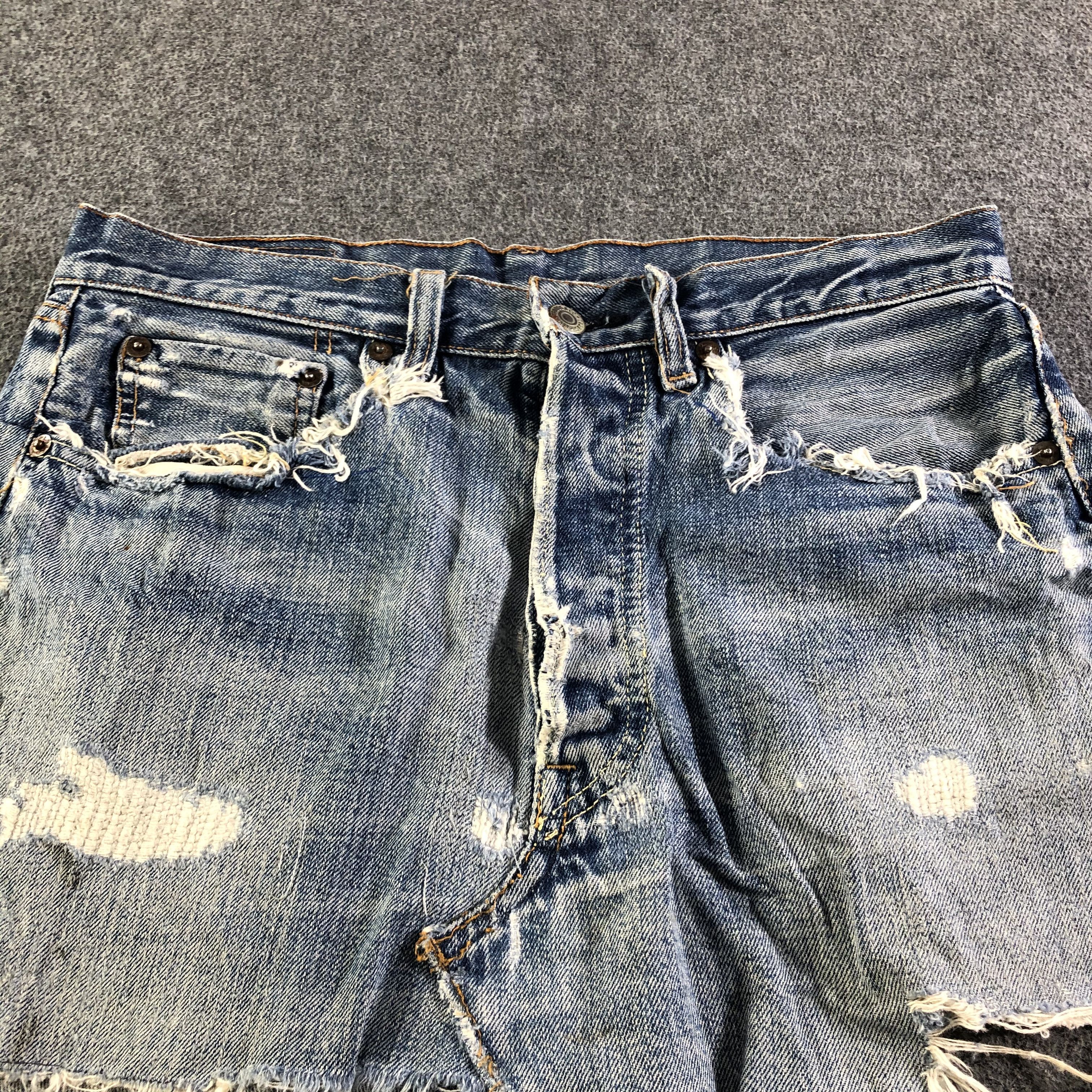 Levi's × Vintage Vintage 70s Levis 501 Redline Skirt -J4568 Size 30" / US 8 / IT 44 - 3 Thumbnail