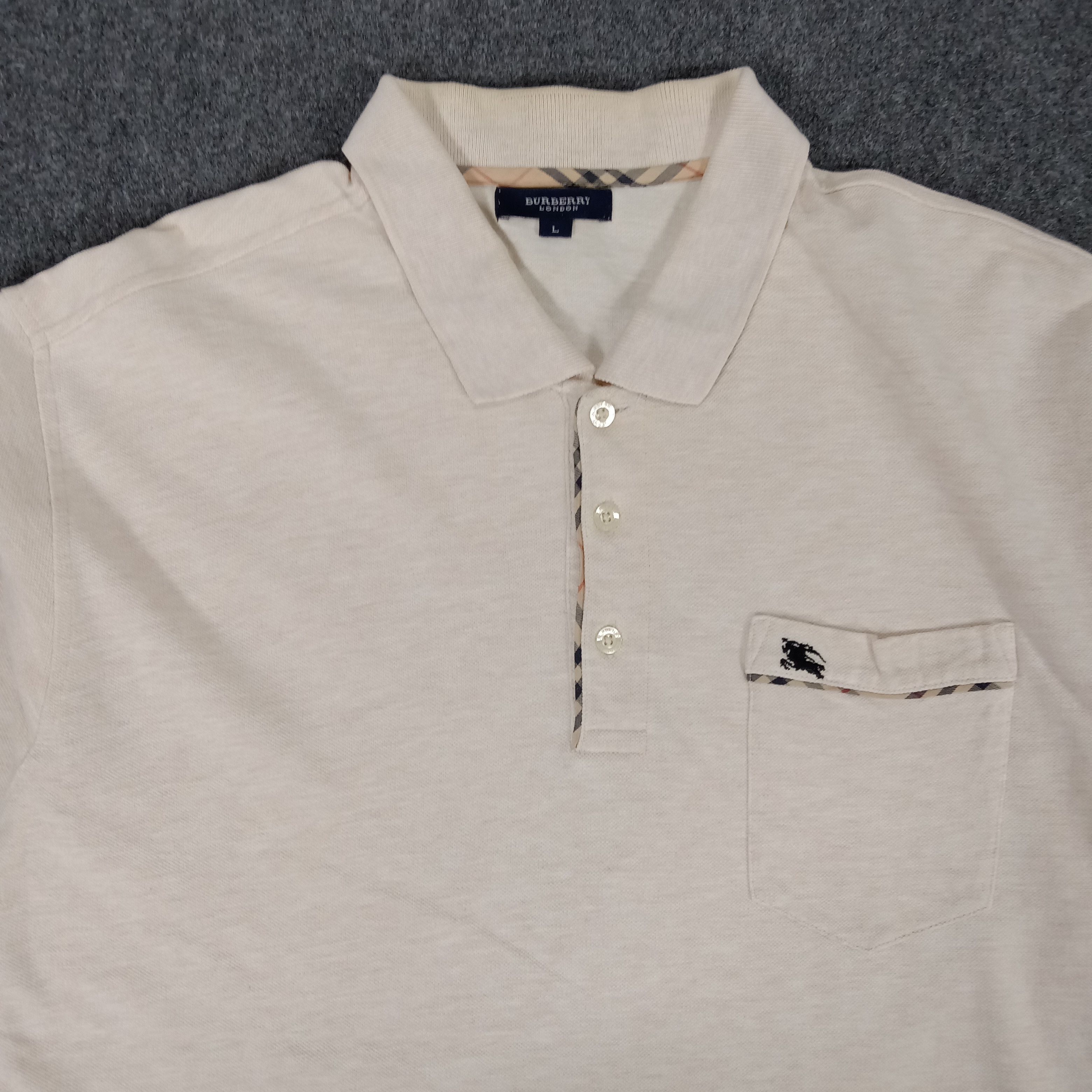 Burberry × Vintage Burberry London Italian Brand Polos Size US L / EU 52-54 / 3 - 4 Thumbnail