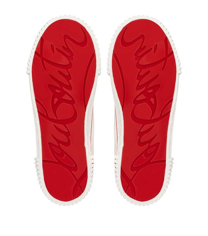 Christian Louboutin o1s1wg110924 Pedro Flat Olona High Sneaker in White Size US 8 / EU 41 - 4 Thumbnail