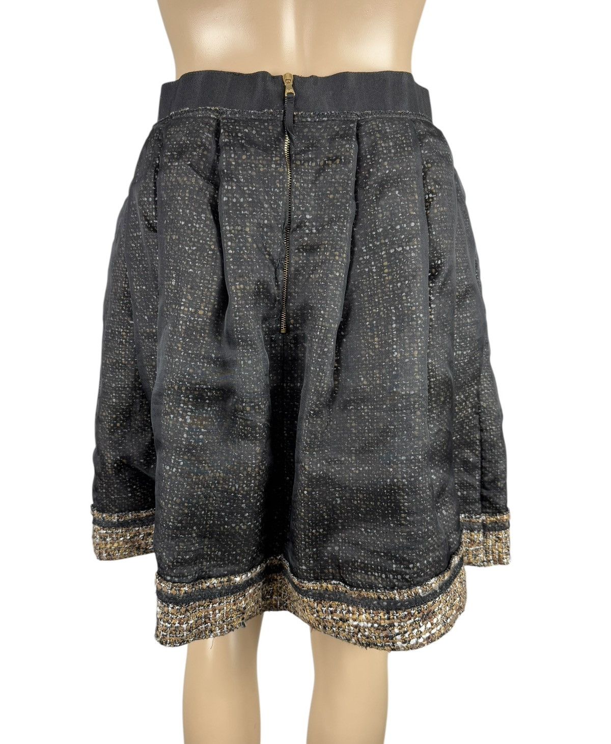 Dolce & Gabbana Dolce & Gabbana Mesh & Wool Woven Skirt size 44 Size 30" / US 8 / IT 44 - 10 Thumbnail