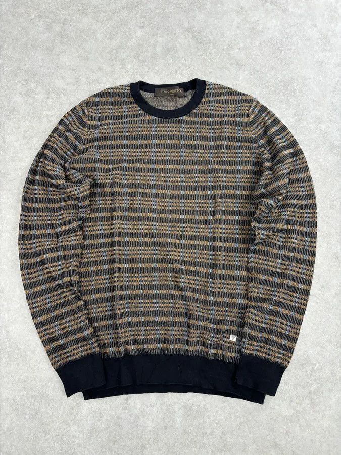 Louis Vuitton Louis Vuitton Checkered Striped Classy Sweater Size US M / EU 48-50 / 2 - 1 Thumbnail