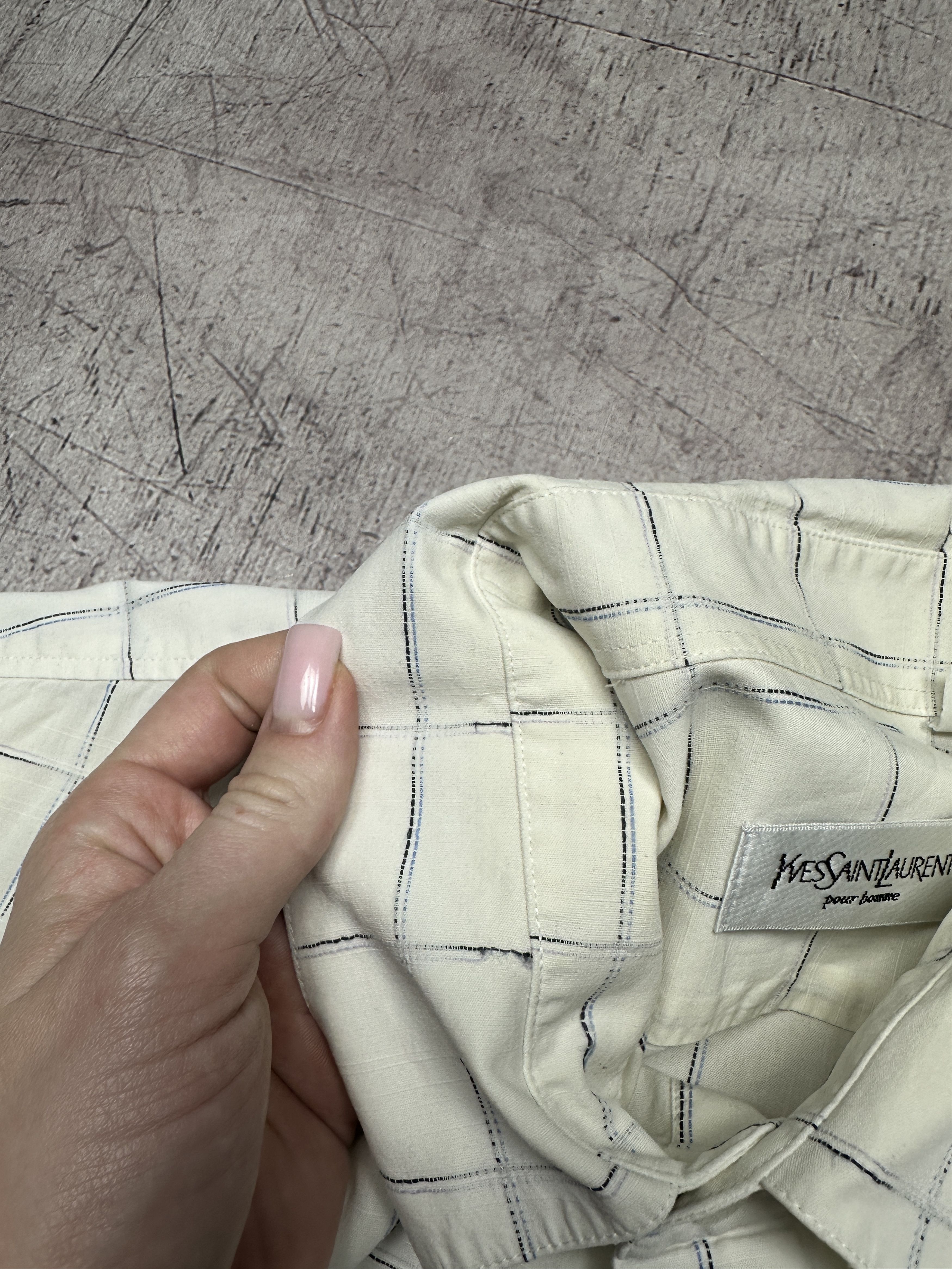 Yves Saint Laurent Yves Saint Laurent YSL Mens Short Sleeve Shirt Size US XL / EU 56 / 4 - 5 Thumbnail