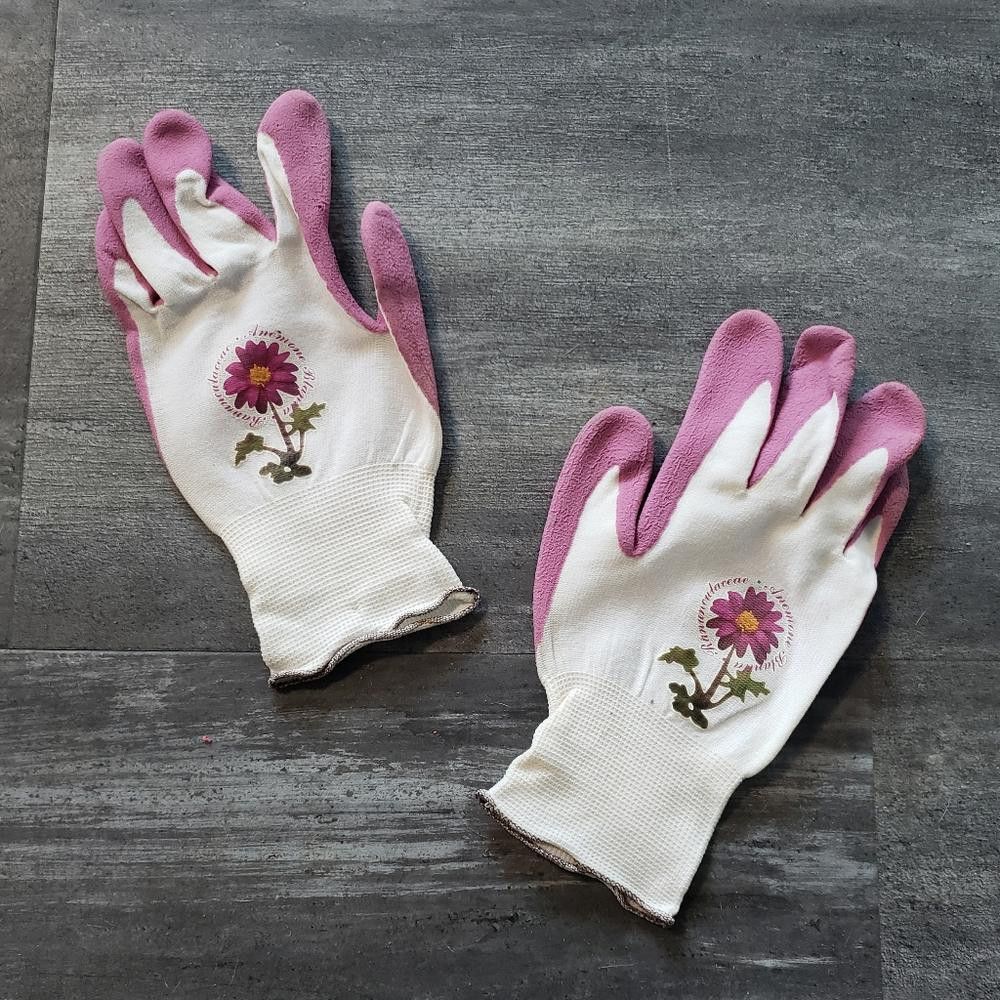 Designer Magenta Cream Nitrile Grip Glove Size ONE SIZE - 1 Thumbnail