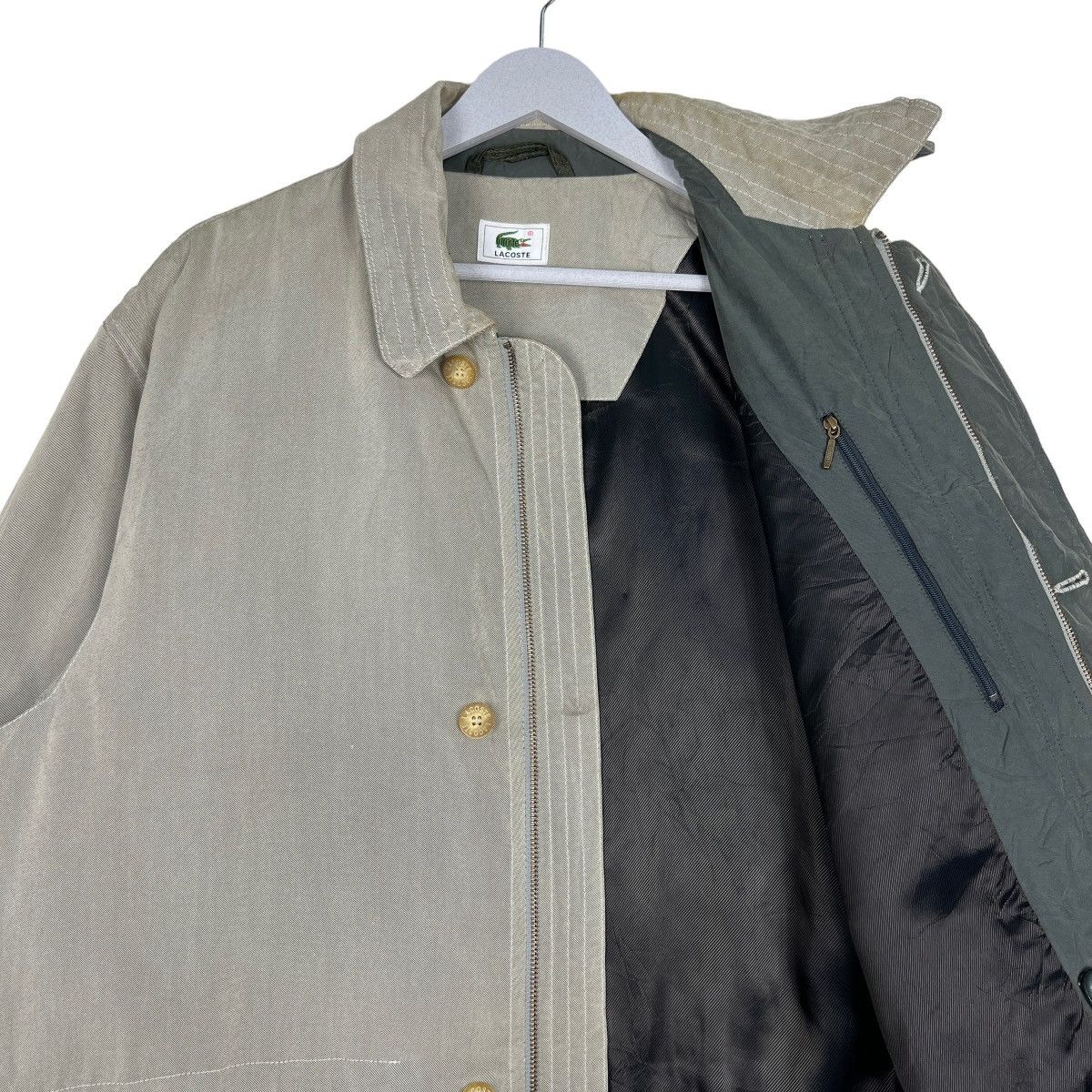 Lacoste 🔥 LACOSTE ZIP UP COAT LONG JACKET Size US L / EU 52-54 / 3 - 10 Thumbnail
