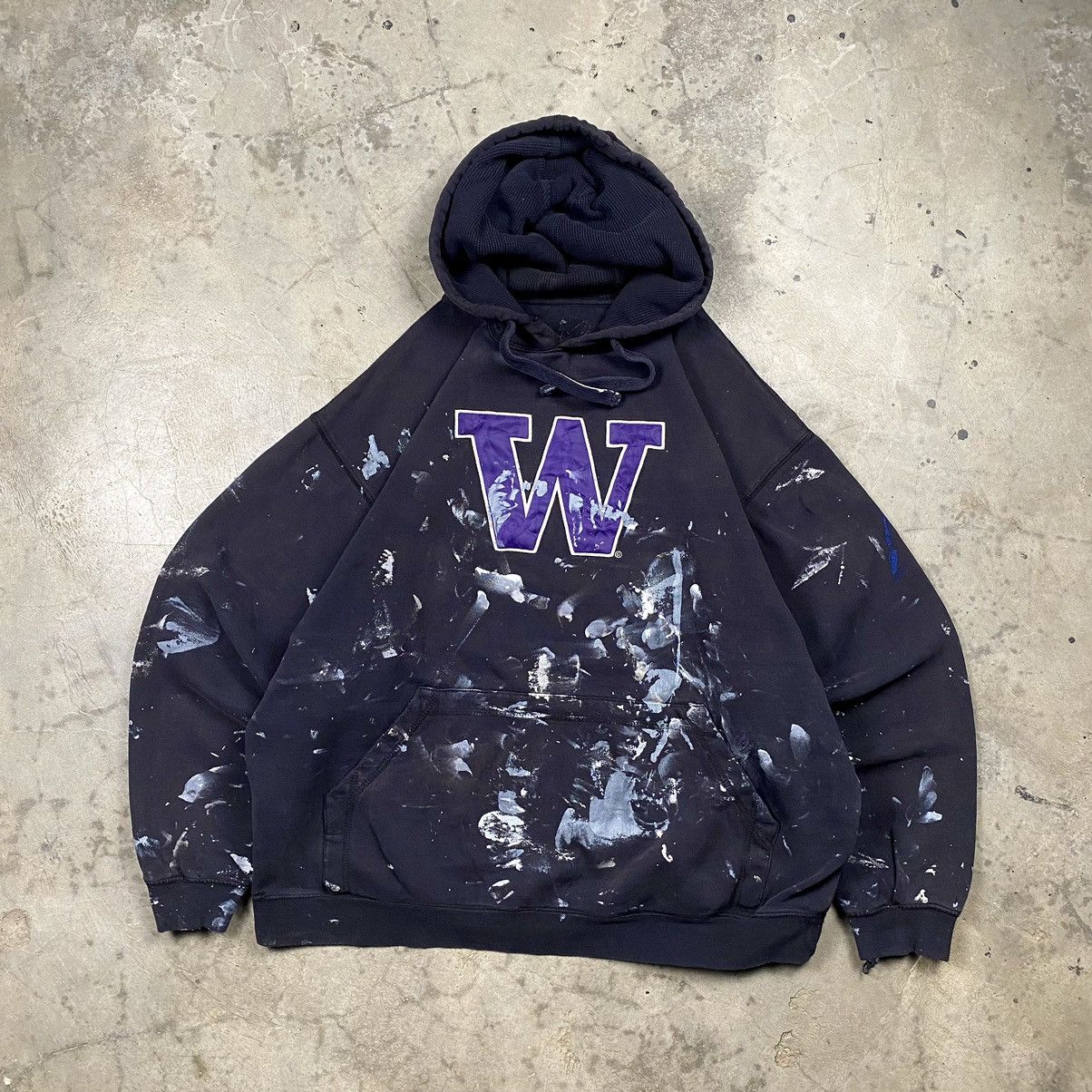 Vintage OG y2k Washington Huskies Distressed Painted Pullover Size US XL / EU 56 / 4 - 1 Thumbnail