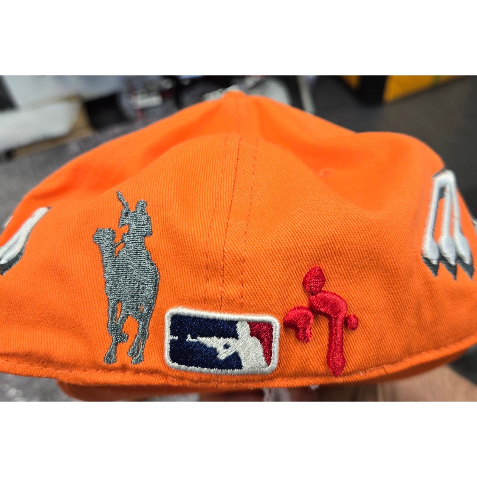 murd333r.fm Murd333rfm. Chop333r Orange Fitted Hat Size 7 1/8 NWT RARE! Size ONE SIZE - 8 Thumbnail