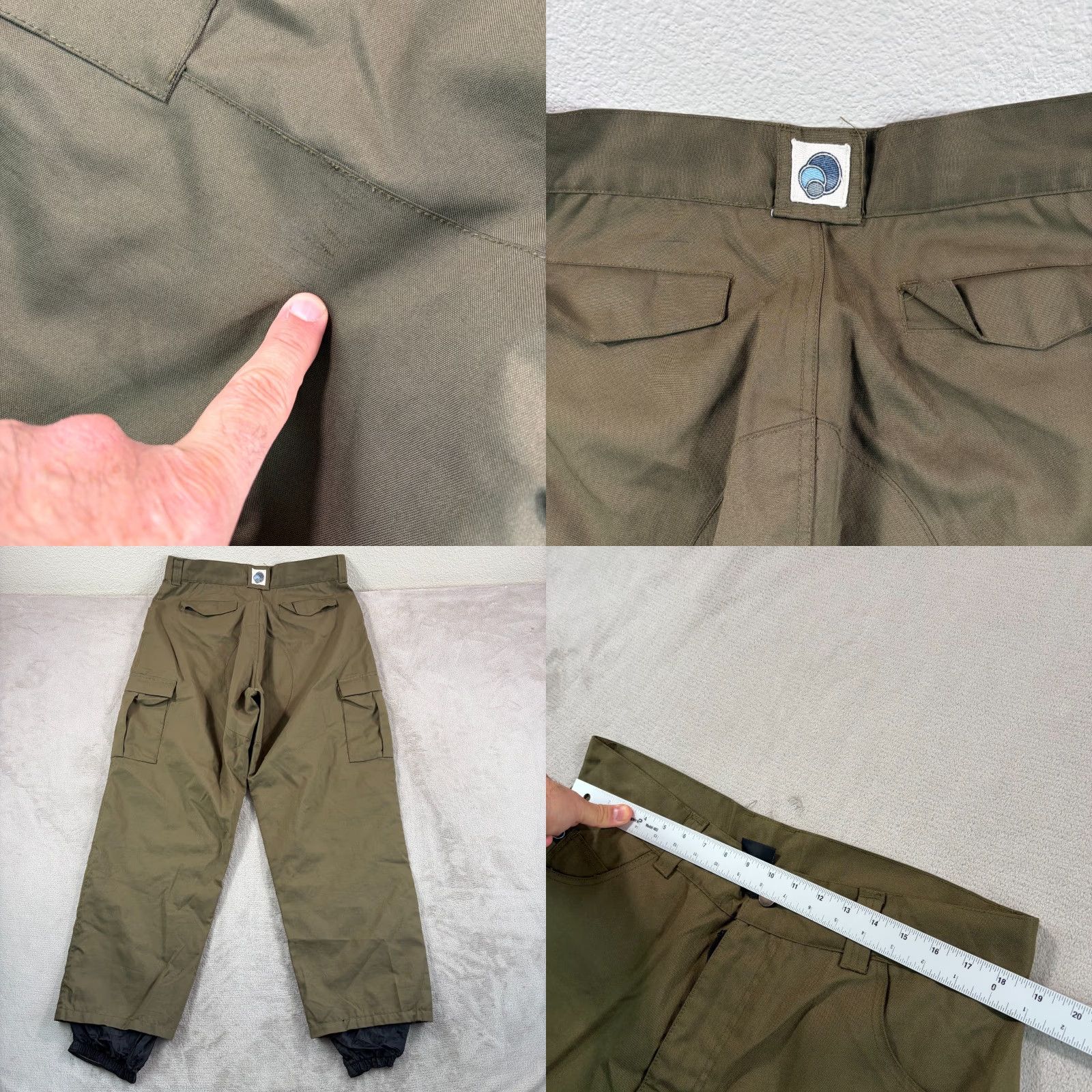 Vintage VINTAGE Shorty's SNOWBOARD Cargo Pants Men XL Green Lined Snow Pants Outdoors Men XL Green Linen? Size US 36 / EU 52 - 8 Thumbnail