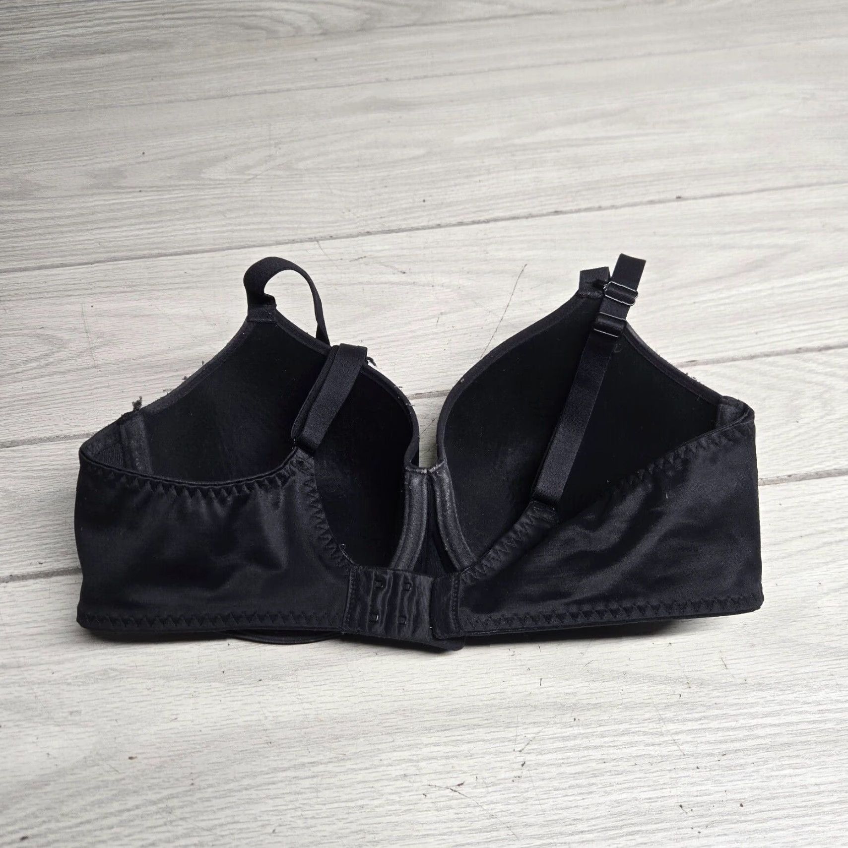 Vintage Fantasie Bra Black 34DD Underwire Full Coverage Lace 34 Underwired Womens Bra Size ONE SIZE - 3 Thumbnail