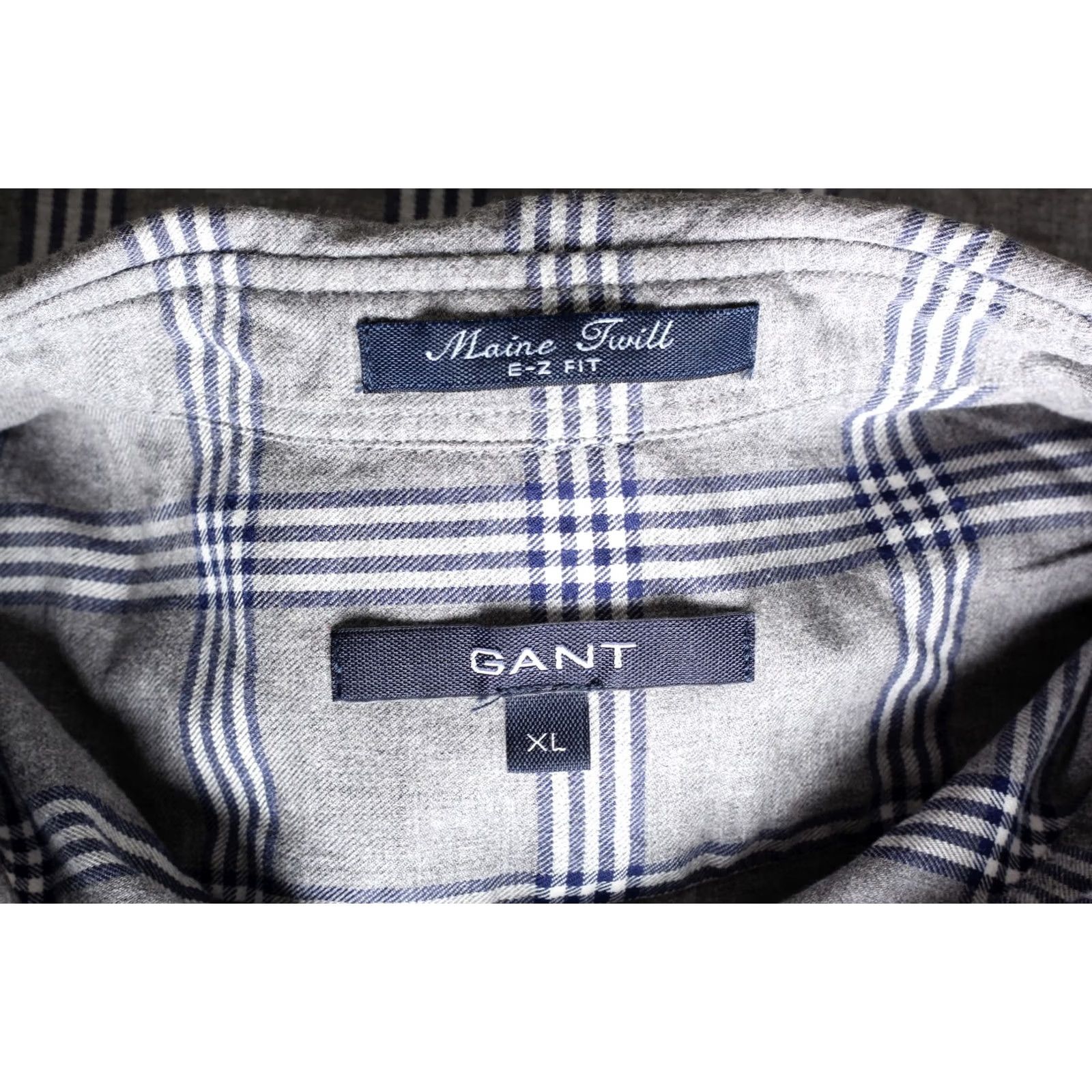 Gant GANT Maine Twill E-Z Fit Shirt Men Size XL Long Sleeve Check VR4024 Size US XL / EU 56 / 4 - 6 Thumbnail